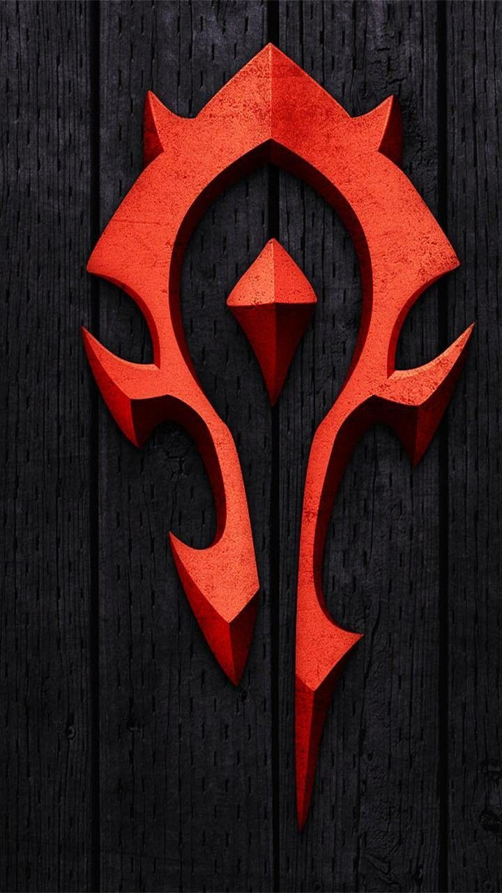 720x1280 Horde Emblem on Redwood Wall. Horde logo wallpaper hd, Horde symbol wallpaper, Horde logo wallpaper