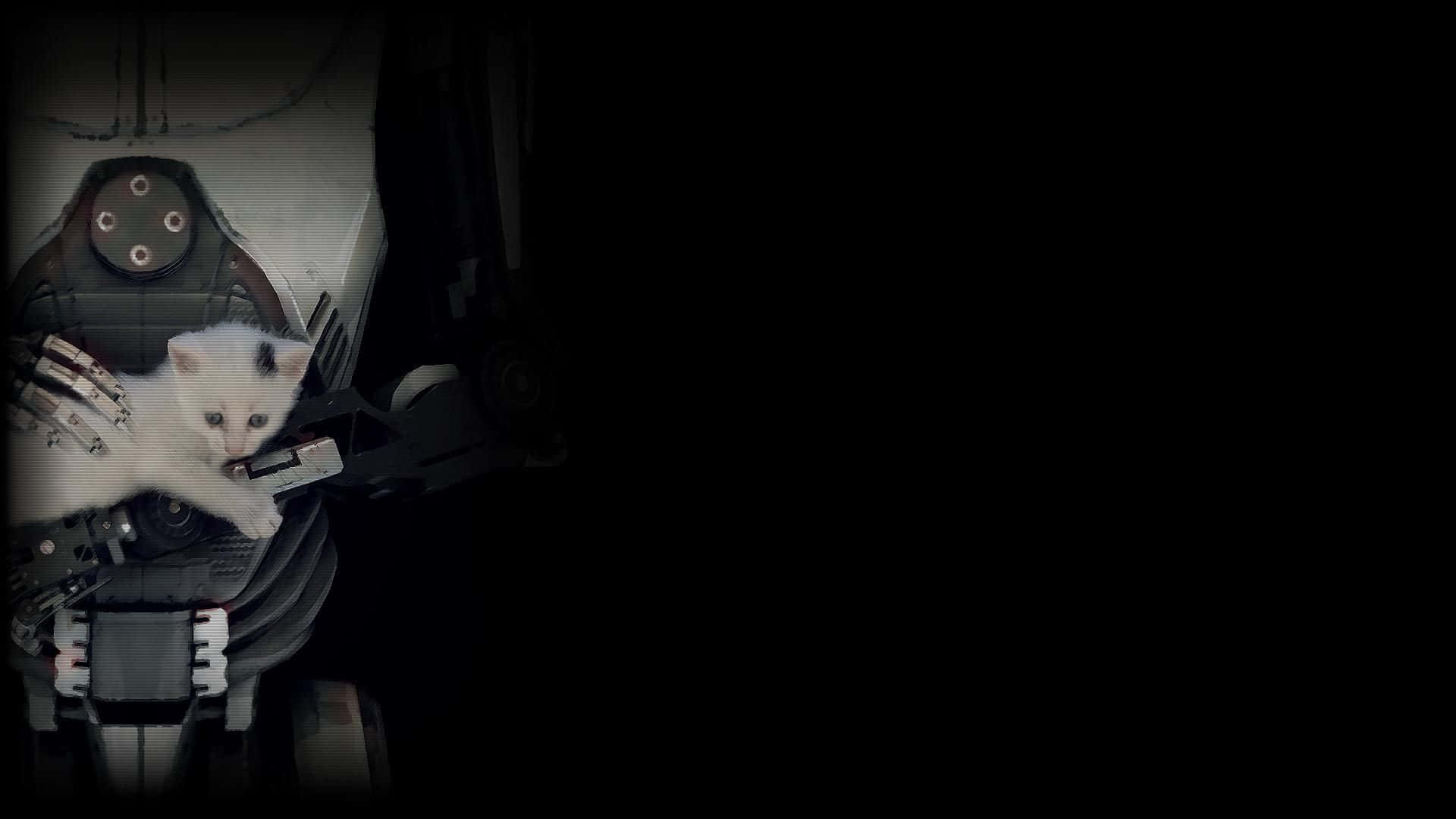 1920x1080 Download 1920x1080 The Talos Principle Robot With Kitten Background
