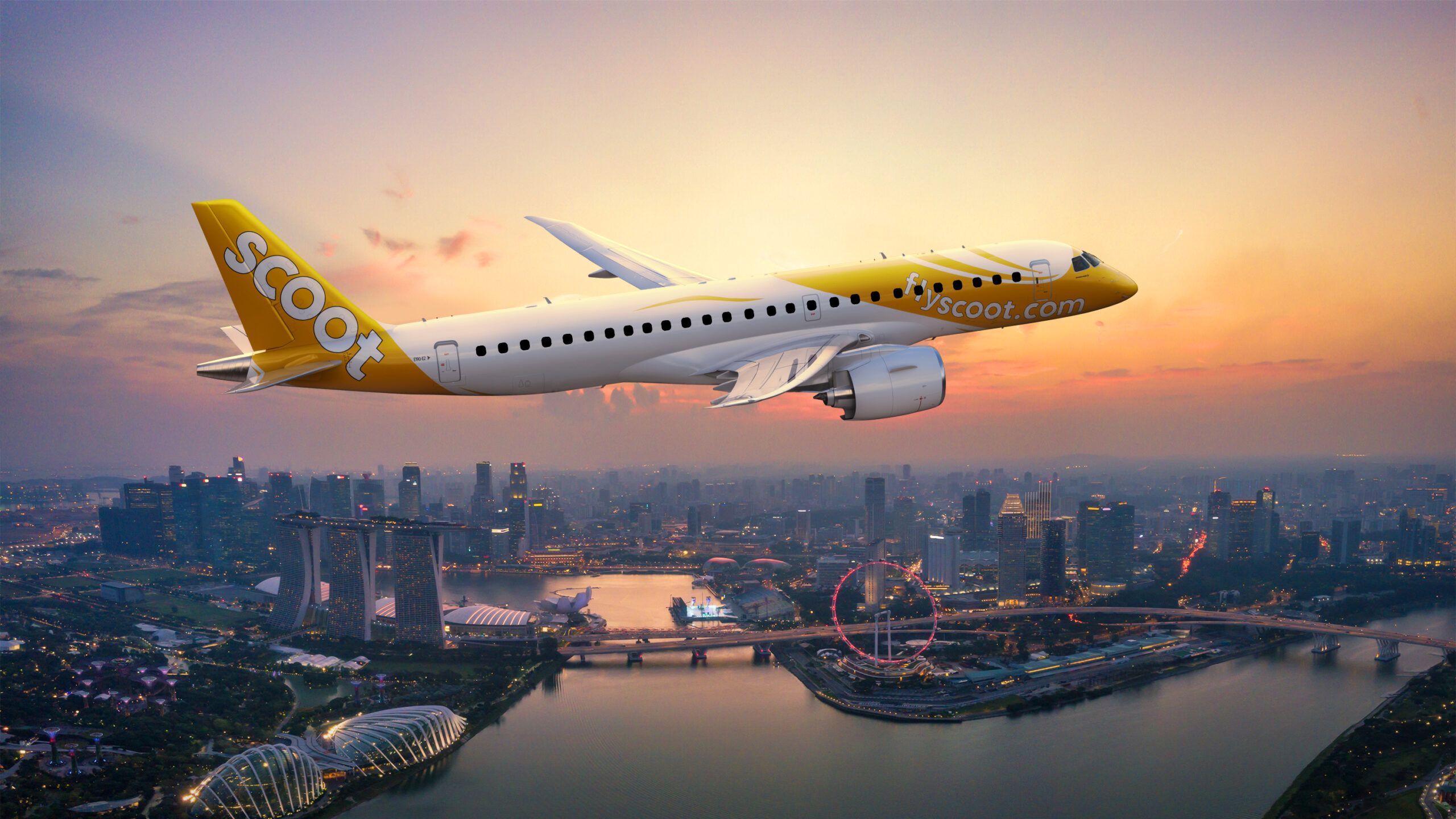 2560x1440 Scoot Expands Route Map With Two Embraer's E190 E2s