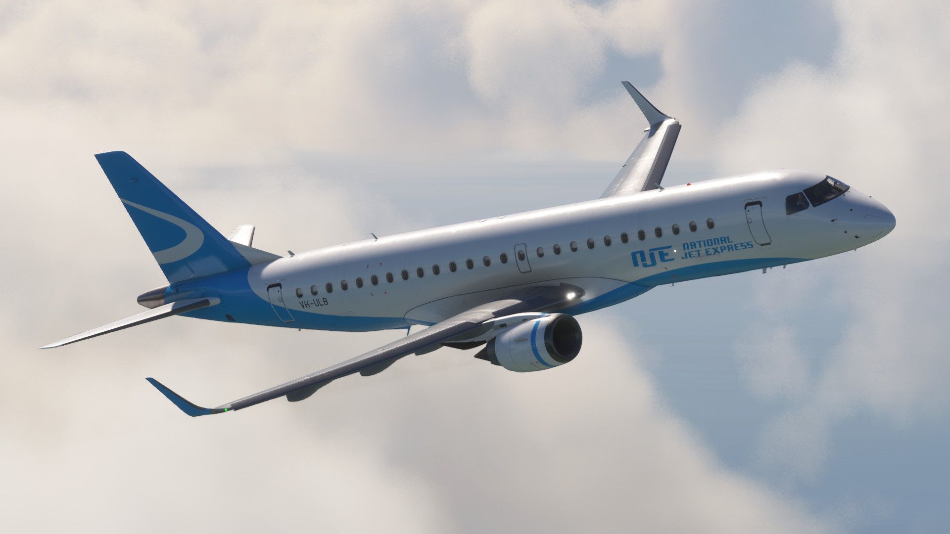 1920x1080 FSS Embraer E190 National Jet Express PackK Liveries for MSFS