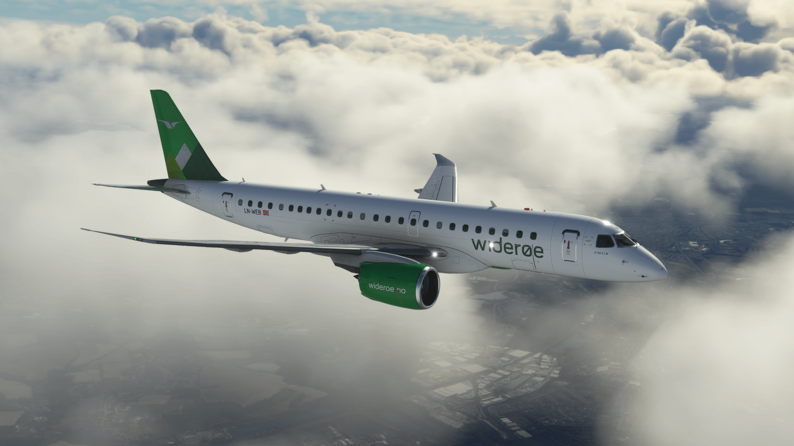 2560x1440 Virtualcol FS Software Embraer E190 E2 Series For MSFS
