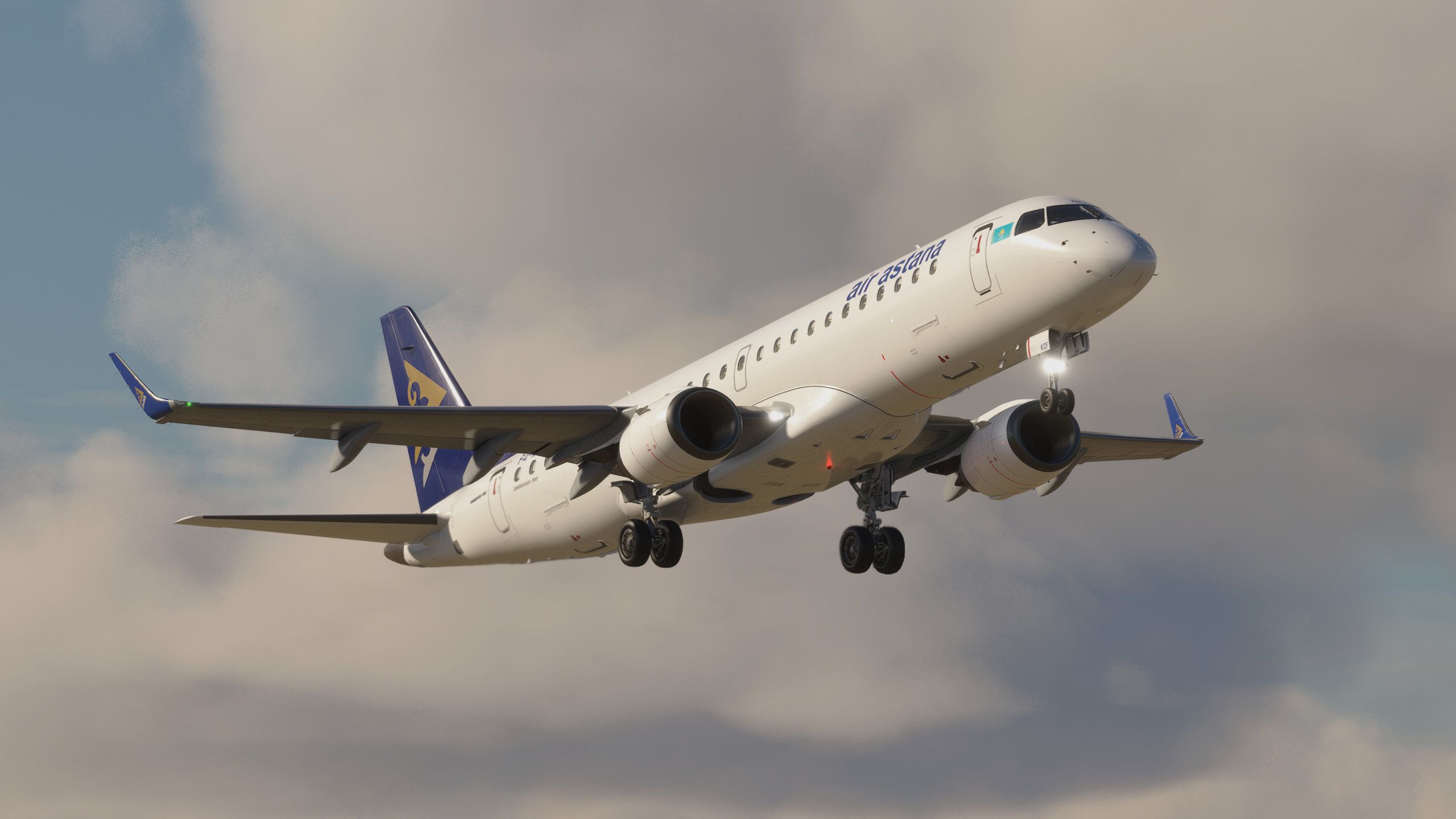2560x1440 FSS Embraer E190 Air AstanaK Liveries for MSFS