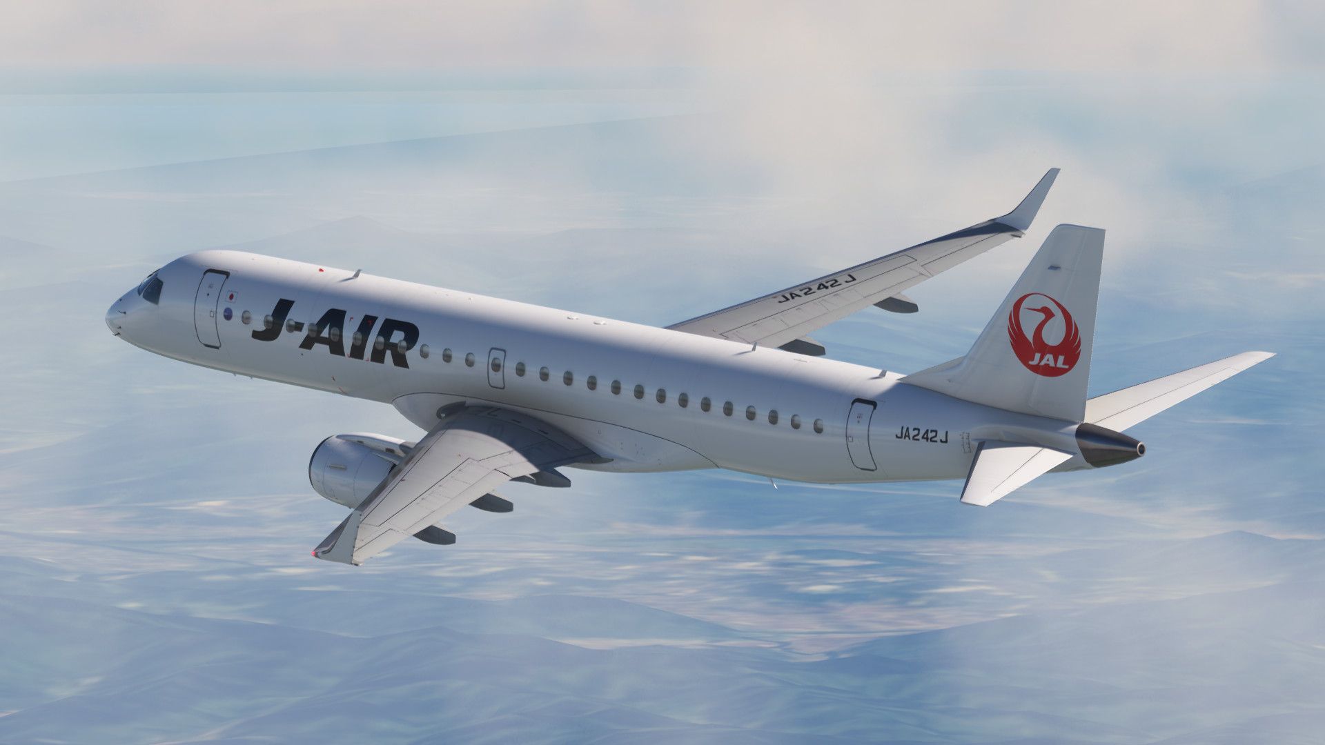 1920x1080 FSS Embraer E190 J Air. CabinK Liveries For MSFS