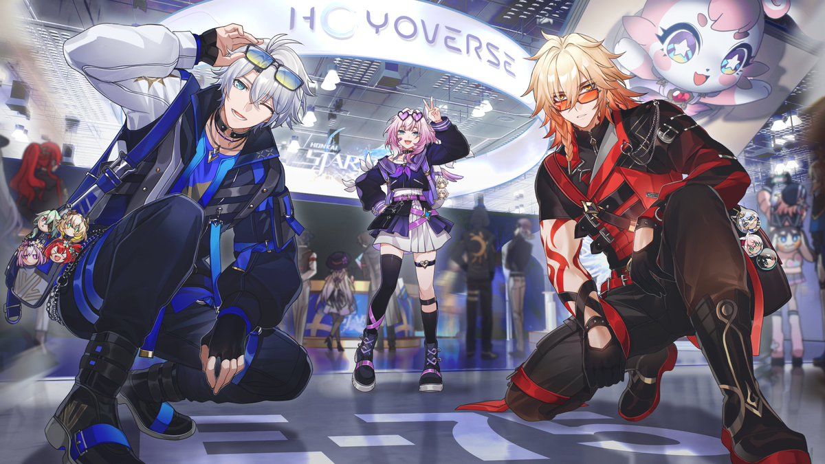 1200x675 Drew Phainon, Mydei, and Cyrene at the #HonkaiStarRail booth at Anime Expo! Thanks to Honkai: Star Rail for the opportunity! #StarRailAX2025