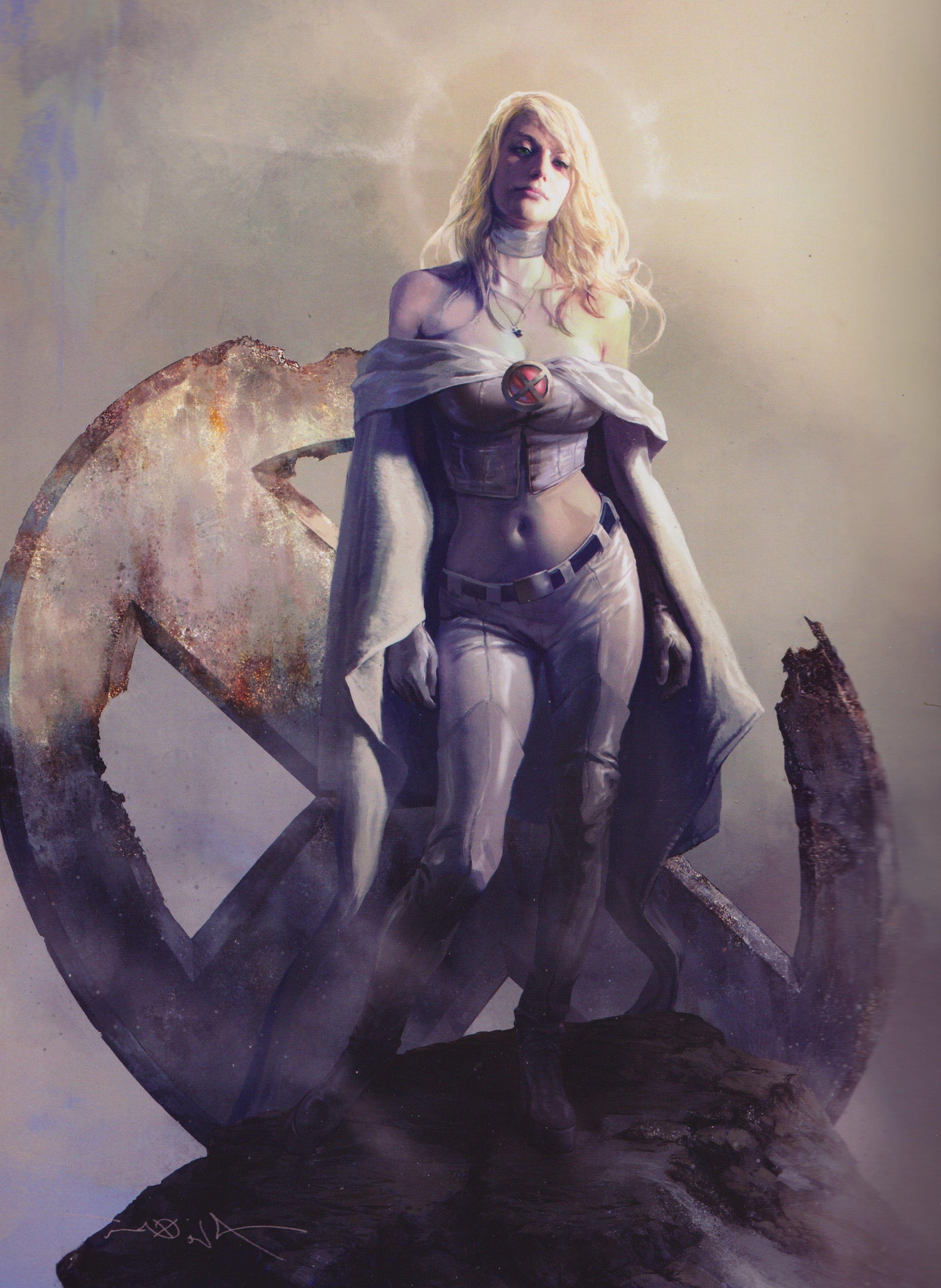 2801x3835 comic Art, Comics, X Men, Emma Frost Wallpaper HD / Desktop