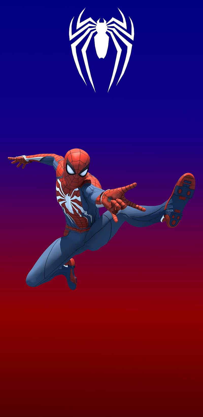 800x1644 HD insomniac spiderman wallpaper