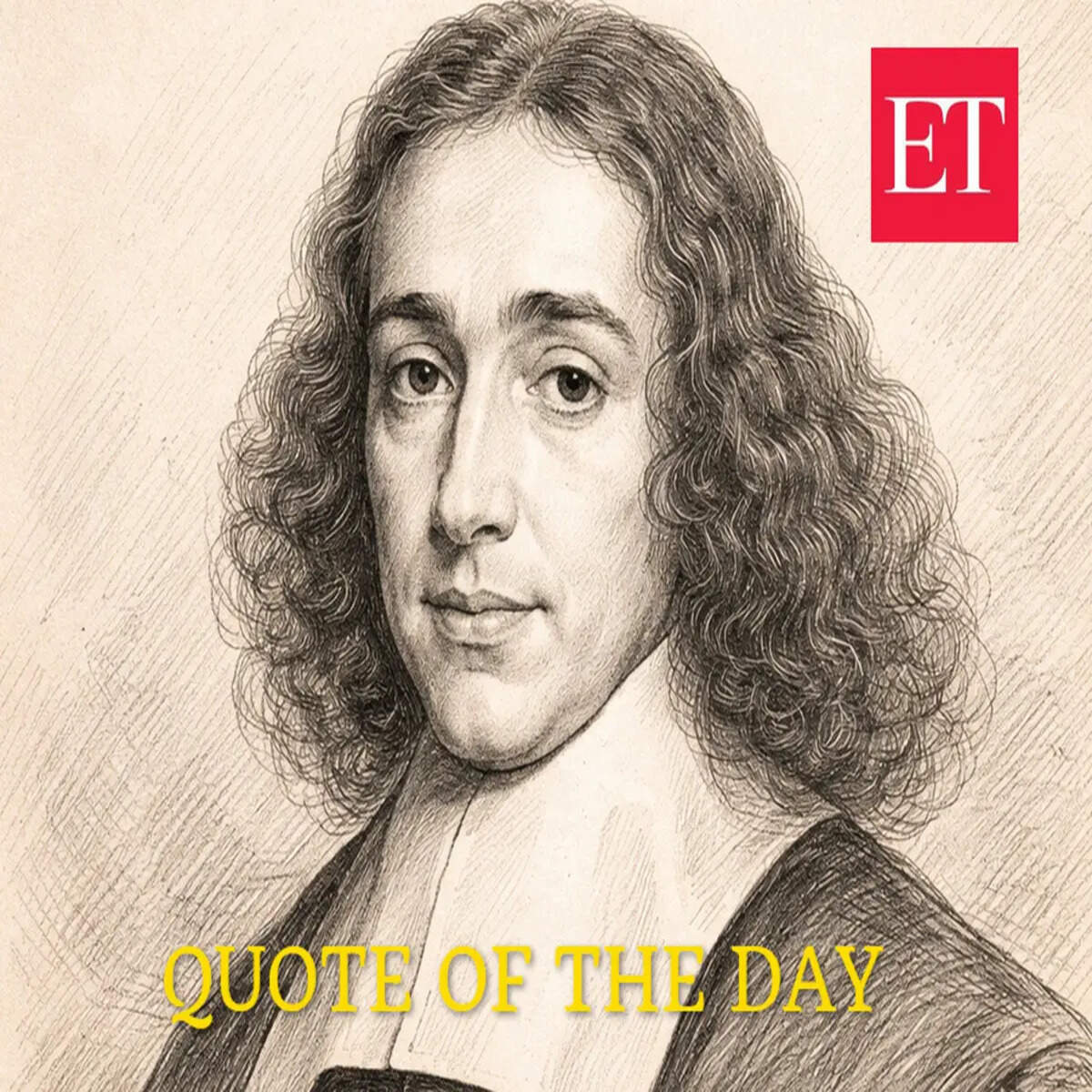 1200x1200 Quote of the day by famous Dutch philosopher Baruch Spinoza: 'When a man is prey to his emotions, he is not his.' man who equates God with Nature