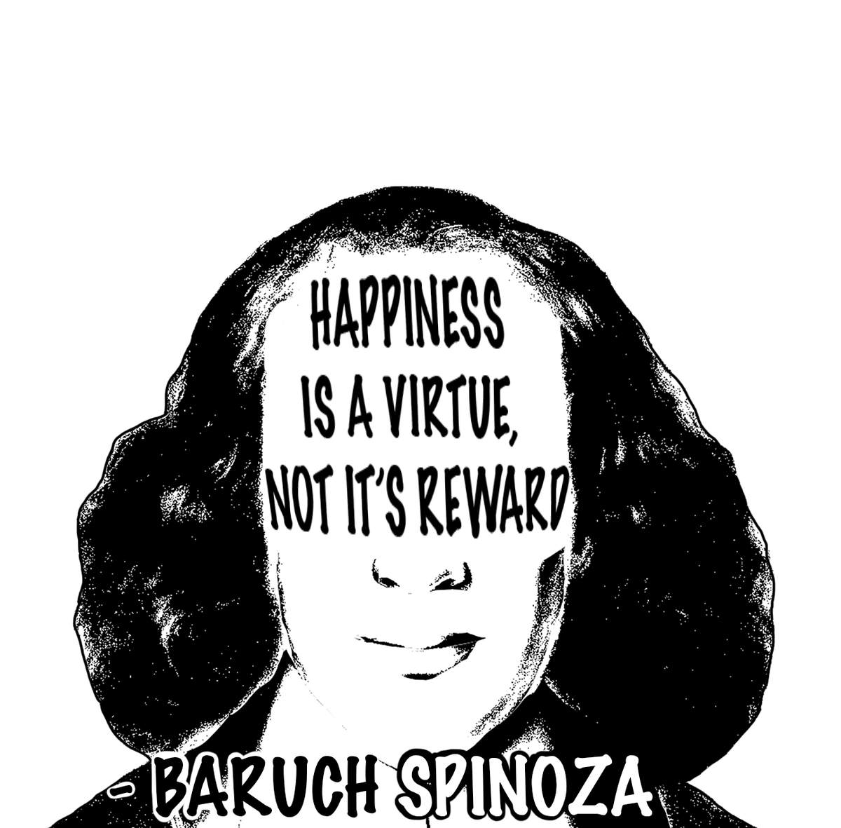 1200x1181 Baruch Spinoza Quote Sticker Collection