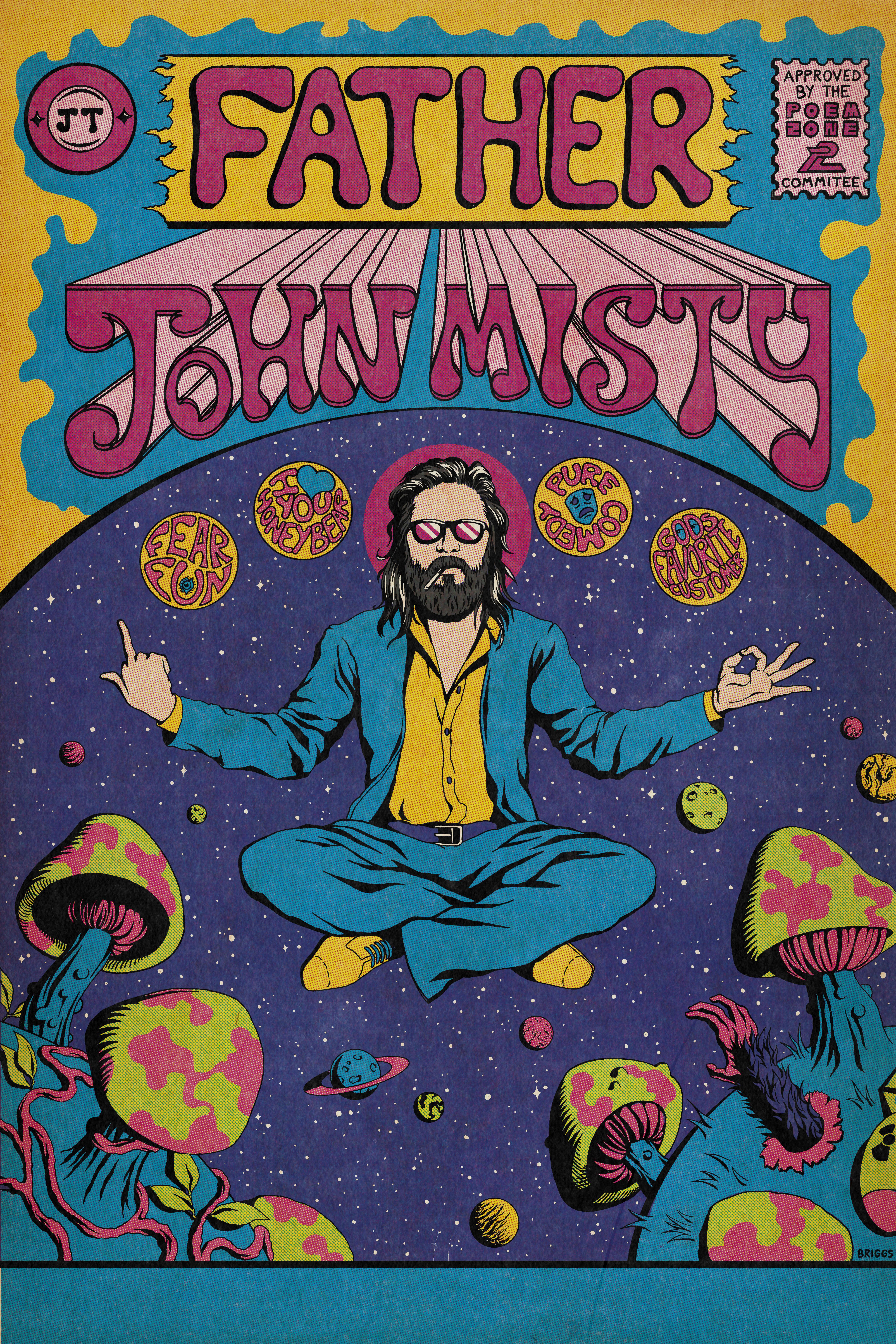 5000x7500 Fan Art The Cosmic Adventures Of Father John Misty