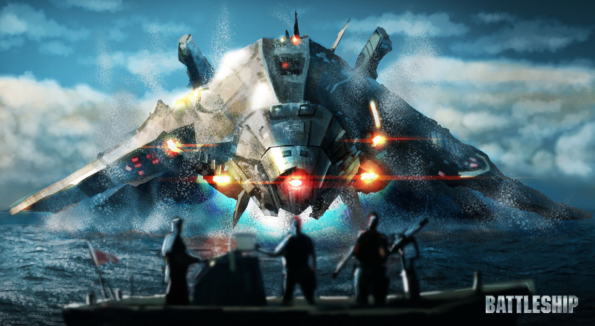 1920x1053 Battleship Movie Poster Digital Rendered (old work)