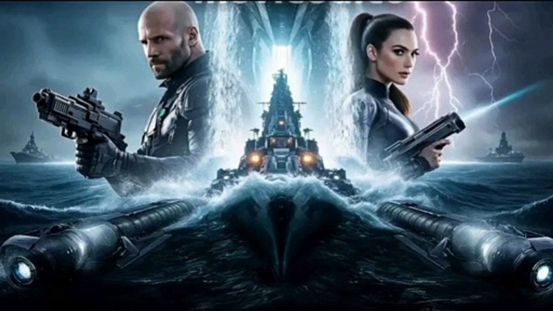 1920x1080 Battleship 2 (2025) Movie. Liam Neeson, Jason Statham, Gal G #battleship2 #battleship