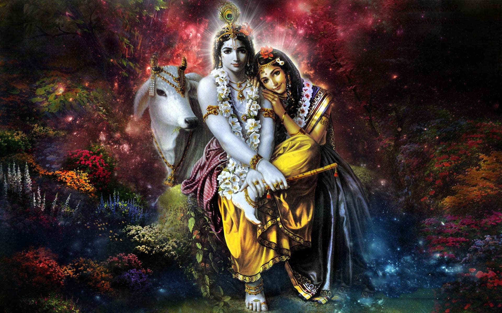 1920x1200 Radha Krishna In Hinduism