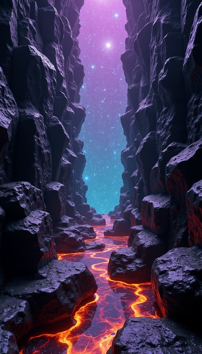 768x1344 Free Fiery Ethereal Chasm Image, Fiery, Orange