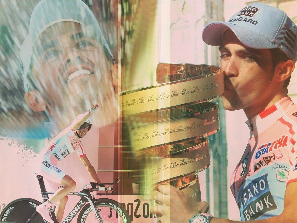 1024x768 Alberto Contador wins the Giro d'Italia 2011. Ride On!.