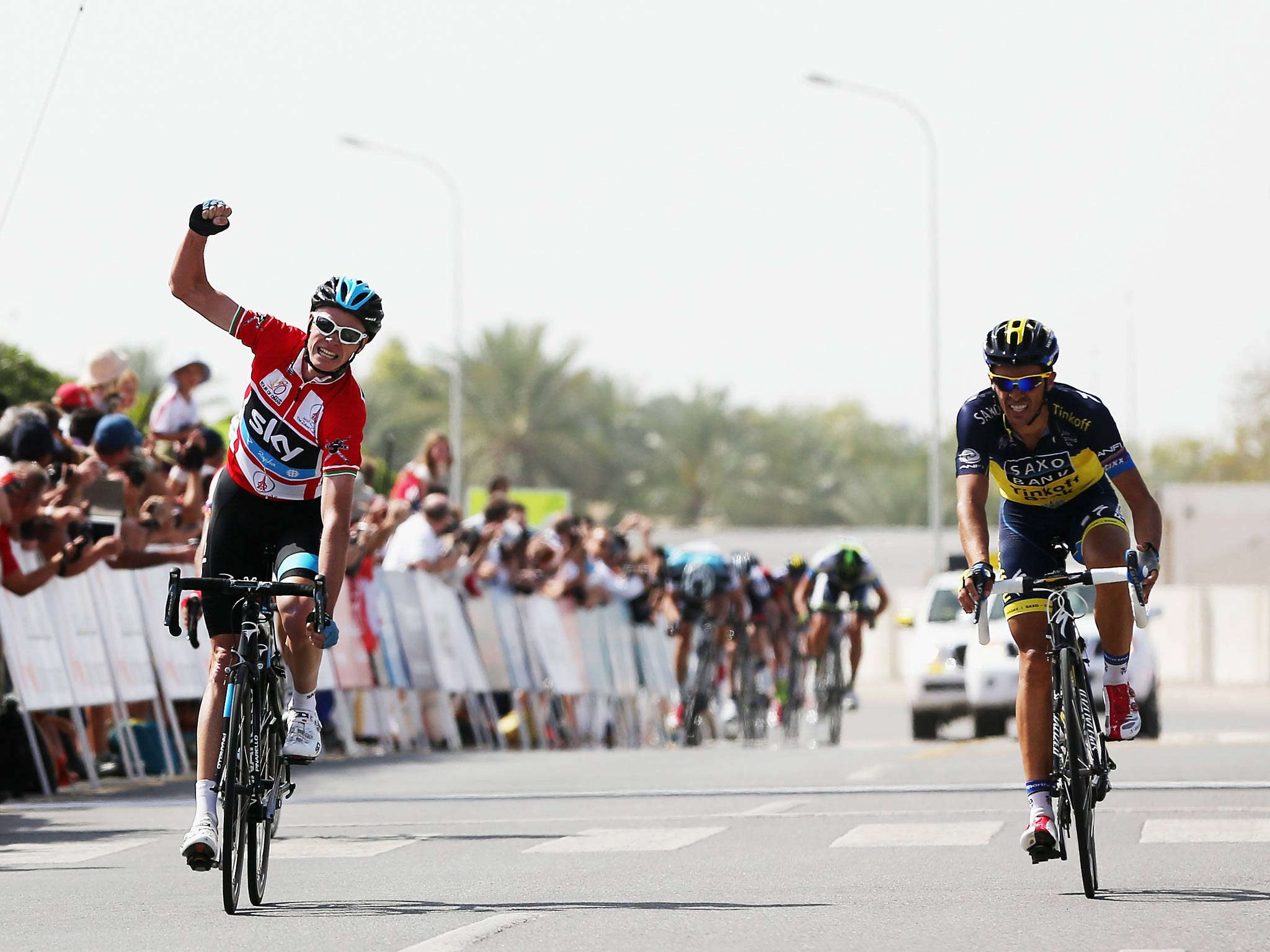 2048x1536 Cycling: Chris Froome Beats Alberto Contador In Thrilling Sprint Finish To Put His First Stage Race Win In Reach