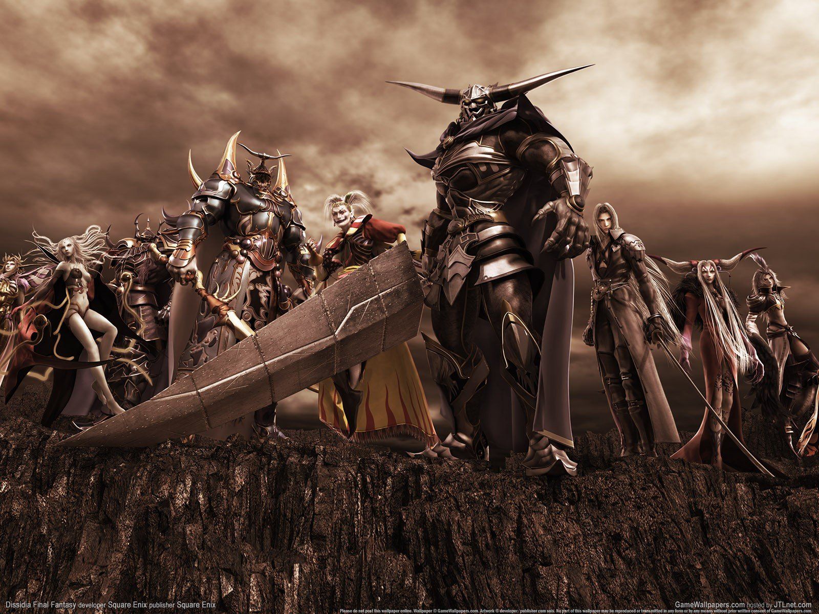 1600x1200 Dissidia Final Fantasy NT Villains Unite