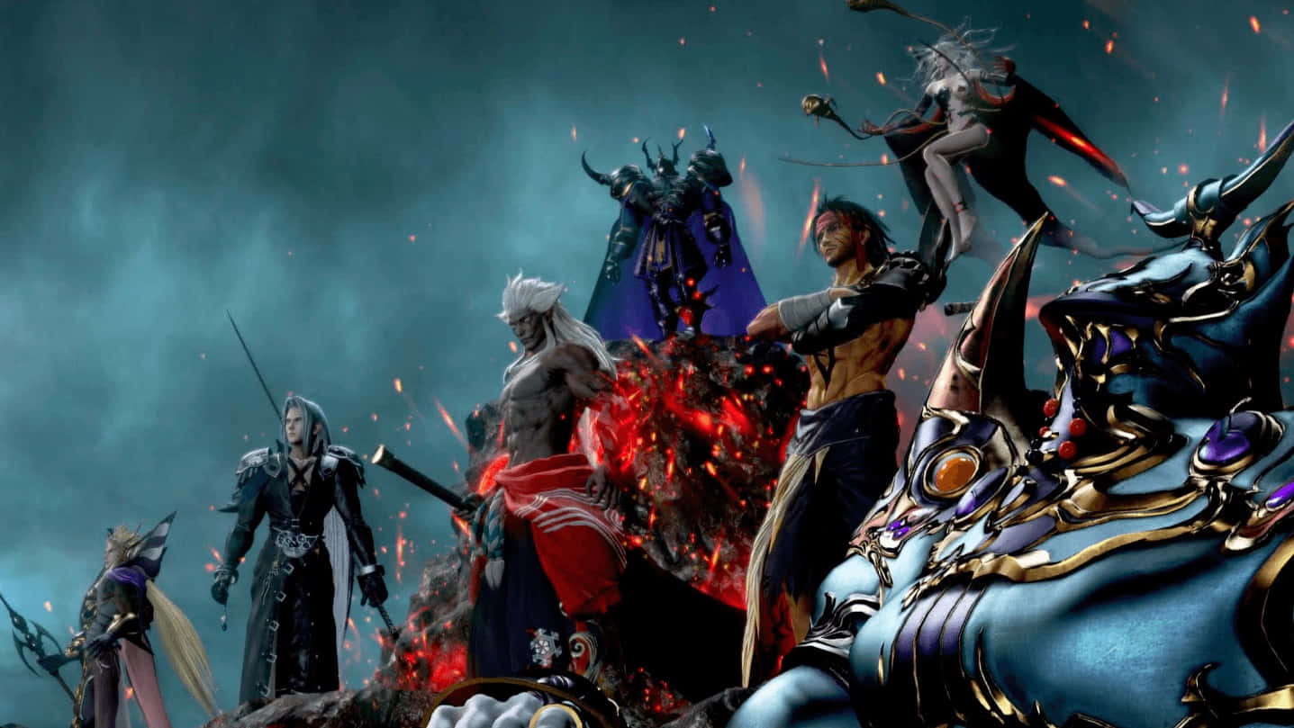1437x809 Download Epic Battle In Dissidia Final Fantasy Wallpaper