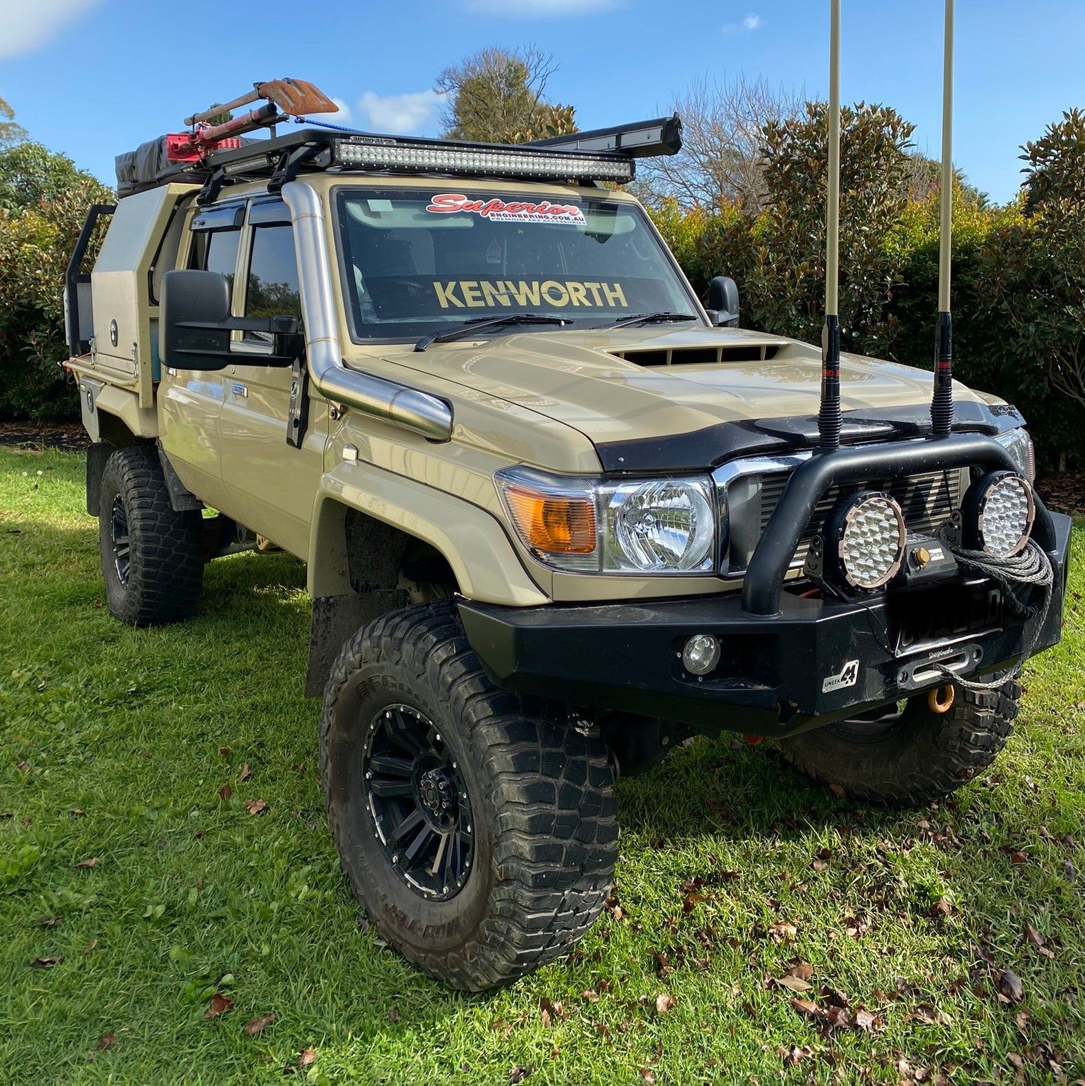1576x1577 Toyota Landcruiser 79 Series Low Cut 4” Snorkel + Air Box Package