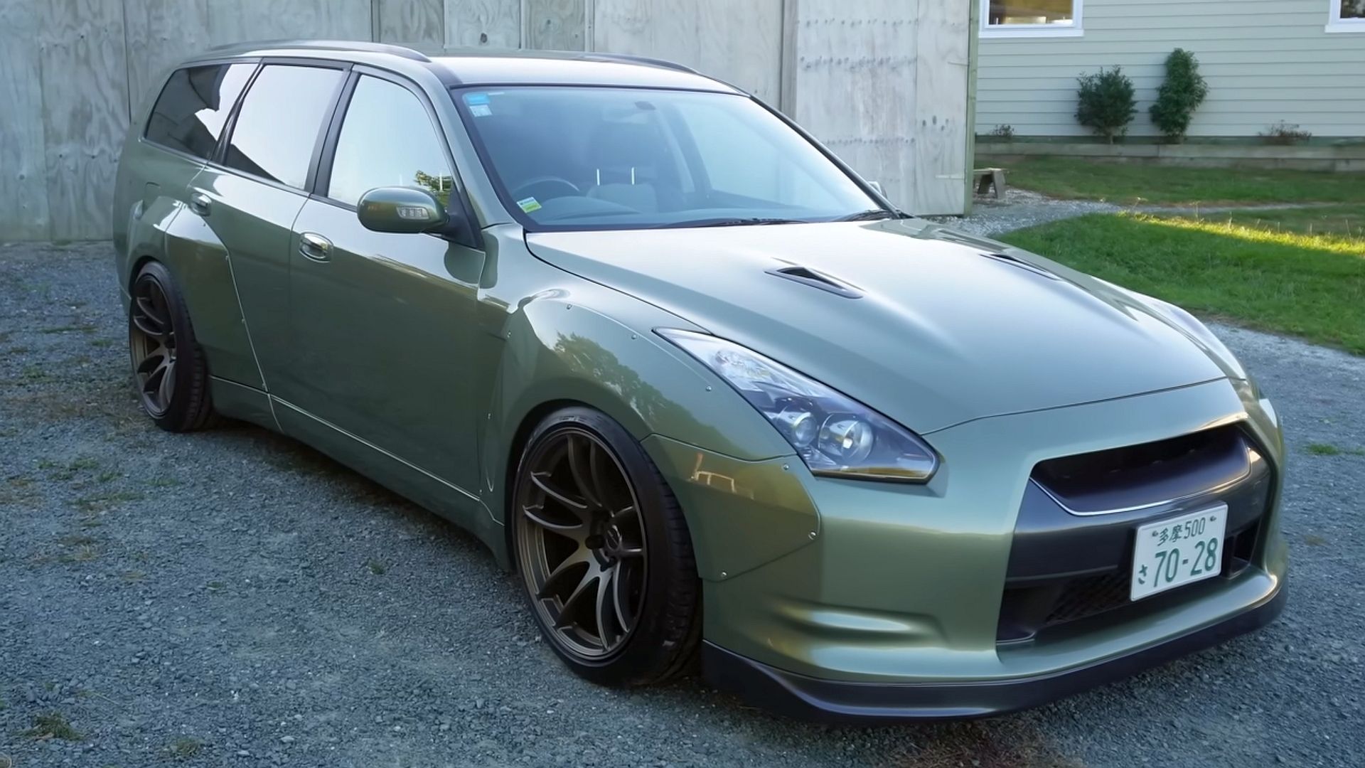 1920x1080 This Guy Seamlessly Fitted A Nissan GT R Front End To A Stagea Wagon And It Works