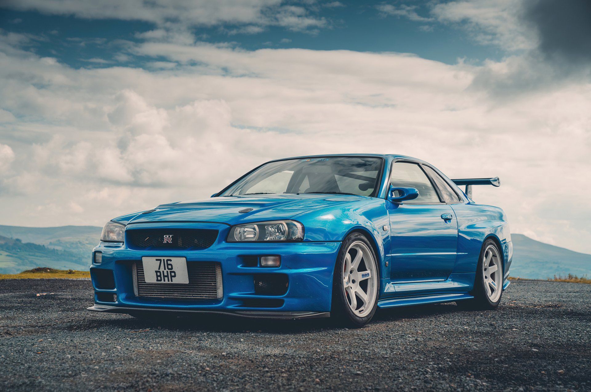 1920x1275 Nissan Skyline R34 HD Wallpaper Blue Sports Carx1700