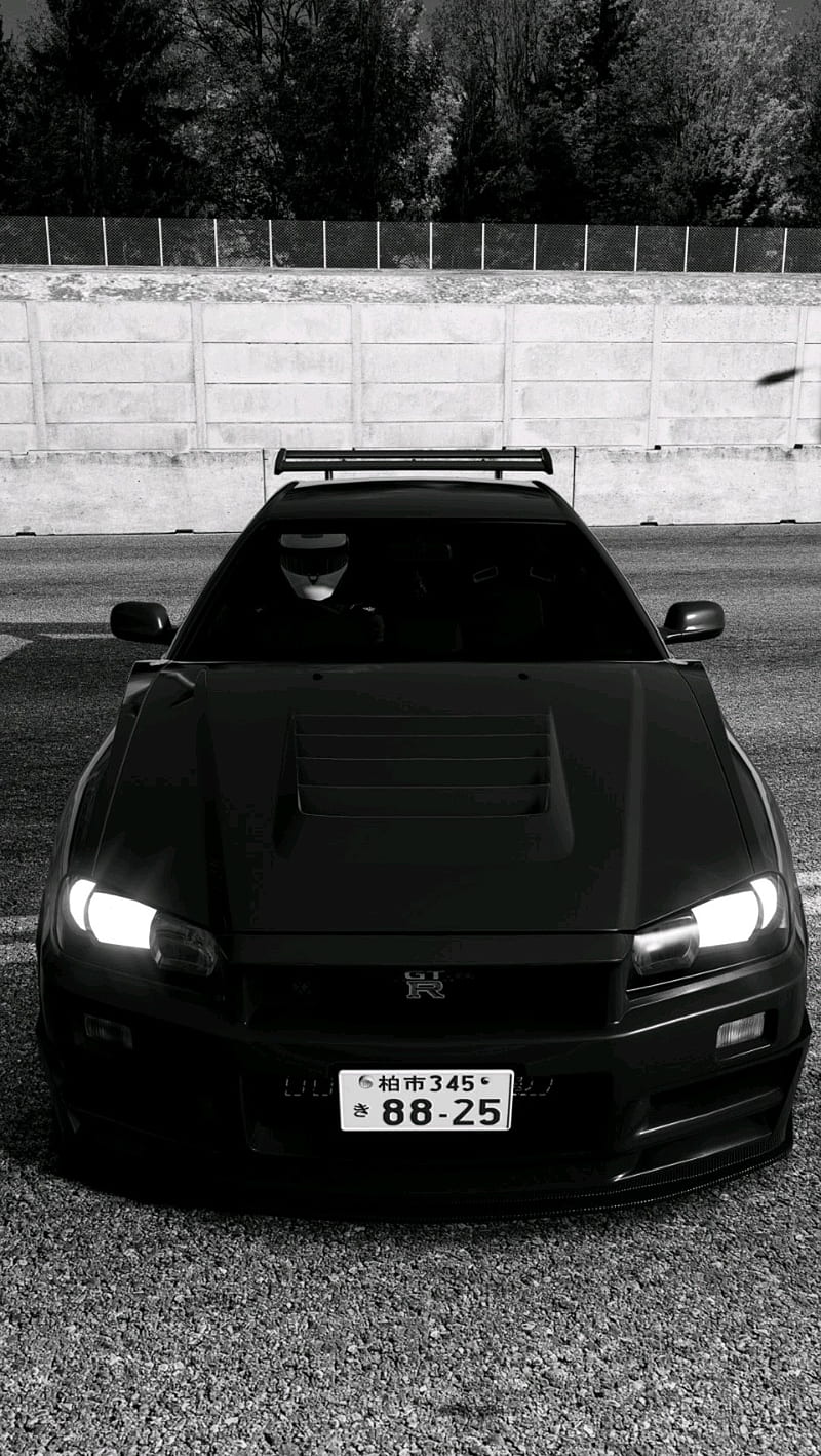 800x1418 Nissan Skyline R car, carros, japan, skyline, tuning, HD phone wallpaper