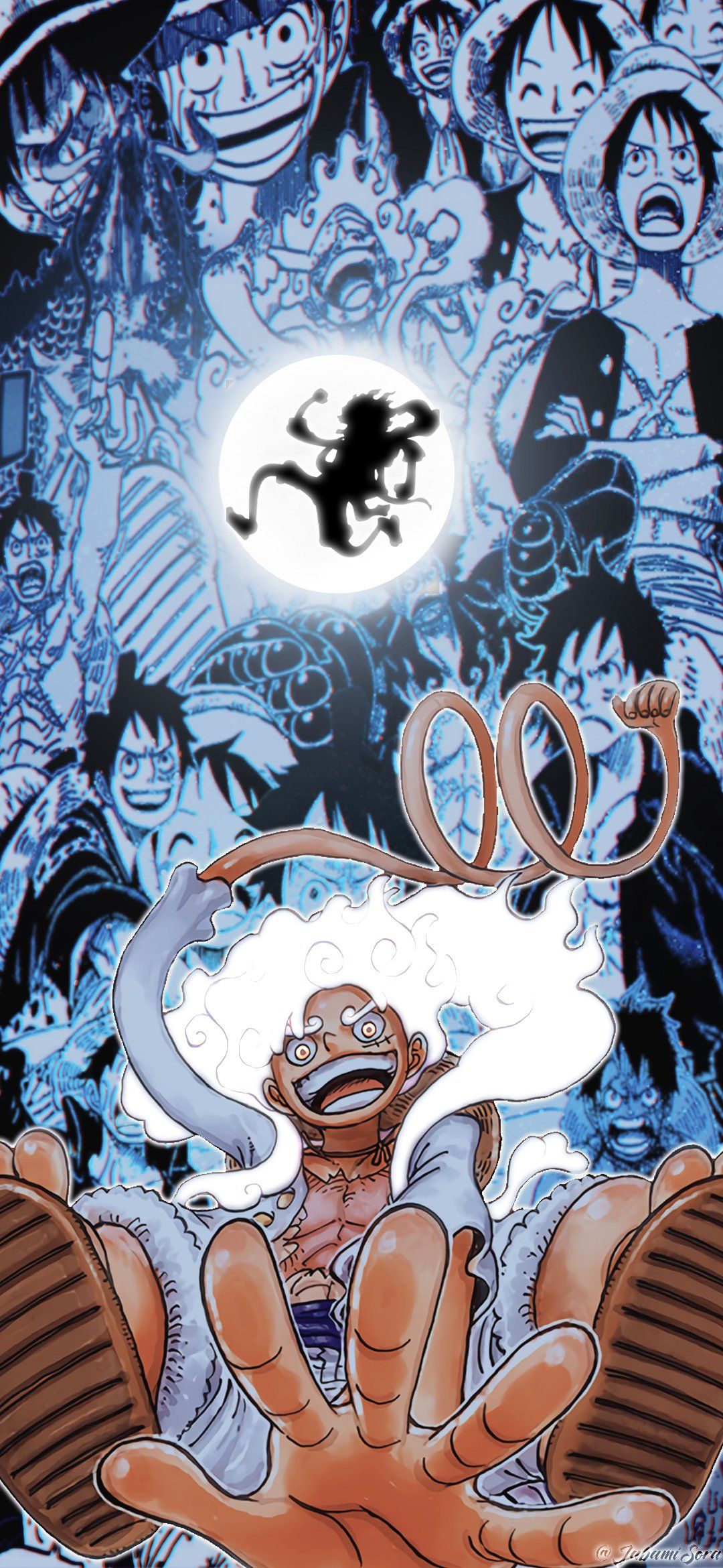 1080x2340 Epic Monkey D. Luffy One Piece Wallpaper for Your Phone