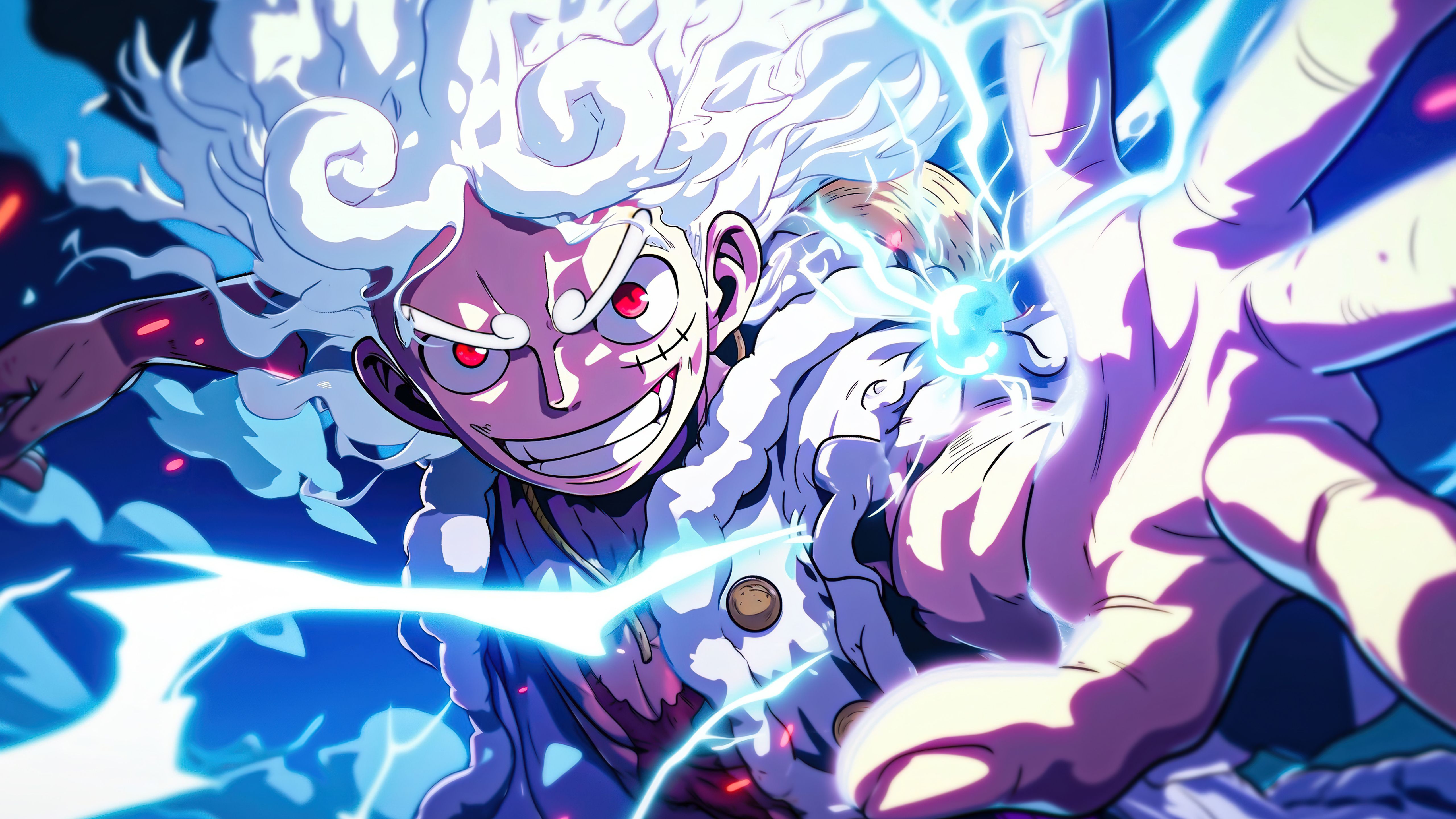 5120x2880 Gear 5 Luffy Artwork 5K Wallpaper