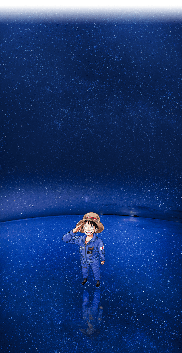 640x1237 Luffy in Space Wallpaper (JAXA x ONE PIECE)