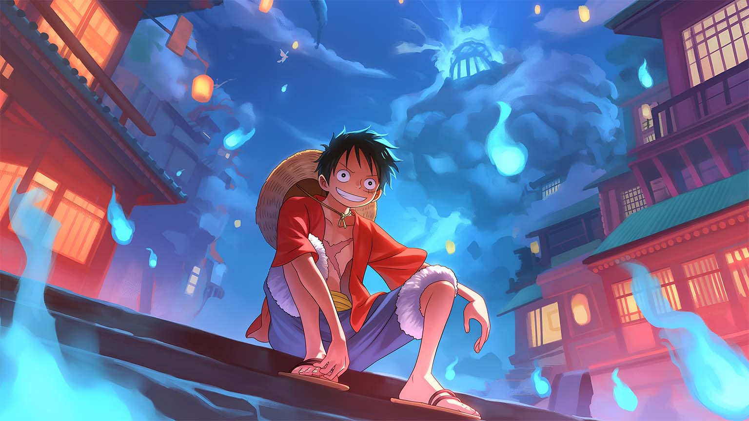 1536x864 Luffy Cool Style PC Wallpaper 4K Piece Wallpaper 4K