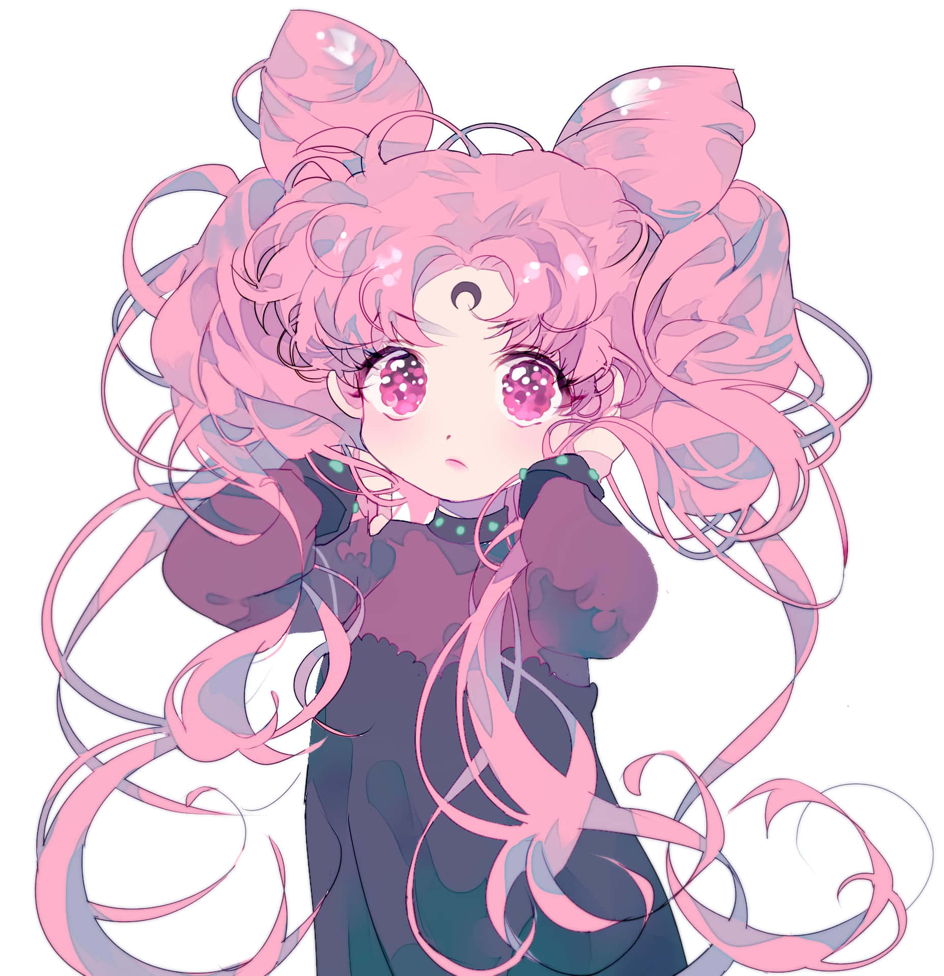 1857x1920 Download Chibiusa, the future turned present of the Sailor Moon team! Wallpaper