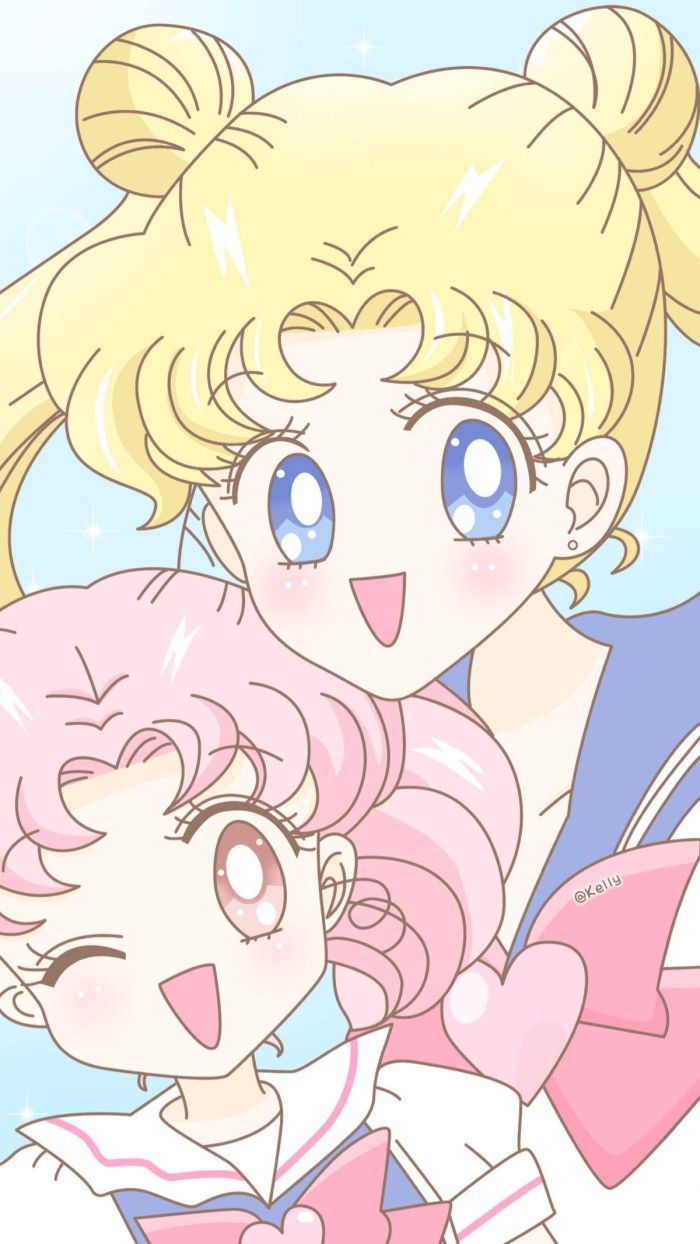 700x1244 Usagi & ChibiUsa. Sailor moon wallpaper iphone, Cute sailor moon wallpaper, Sailor moon art