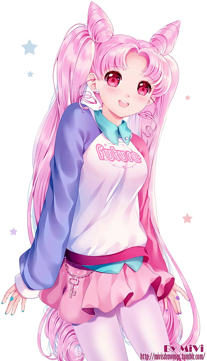 728x1264 Chibi moon 1080P, 2K, 4K, 5K HD wallpaper free download