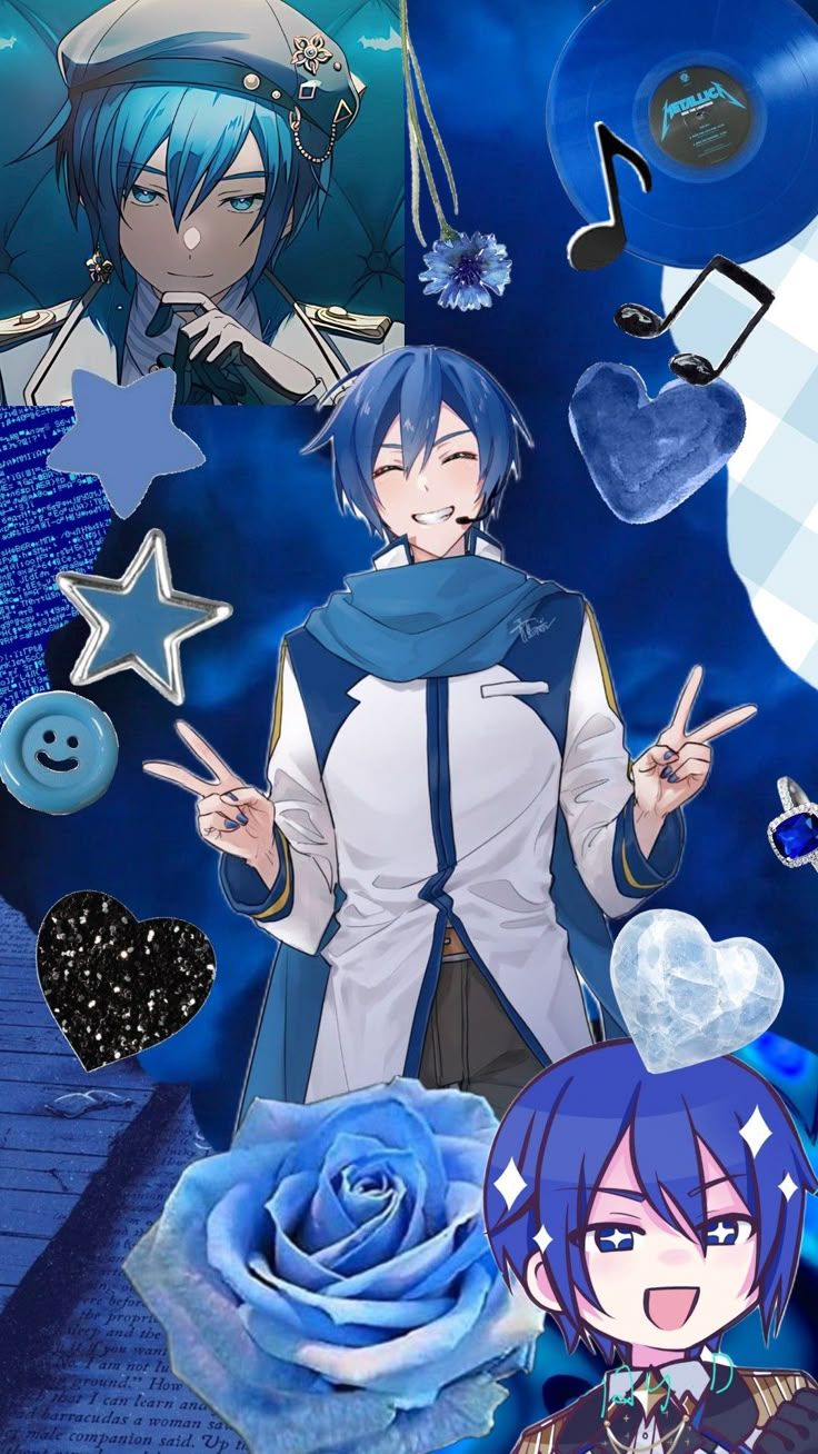 736x1308 Kaito #vocaloid #kaito #blue