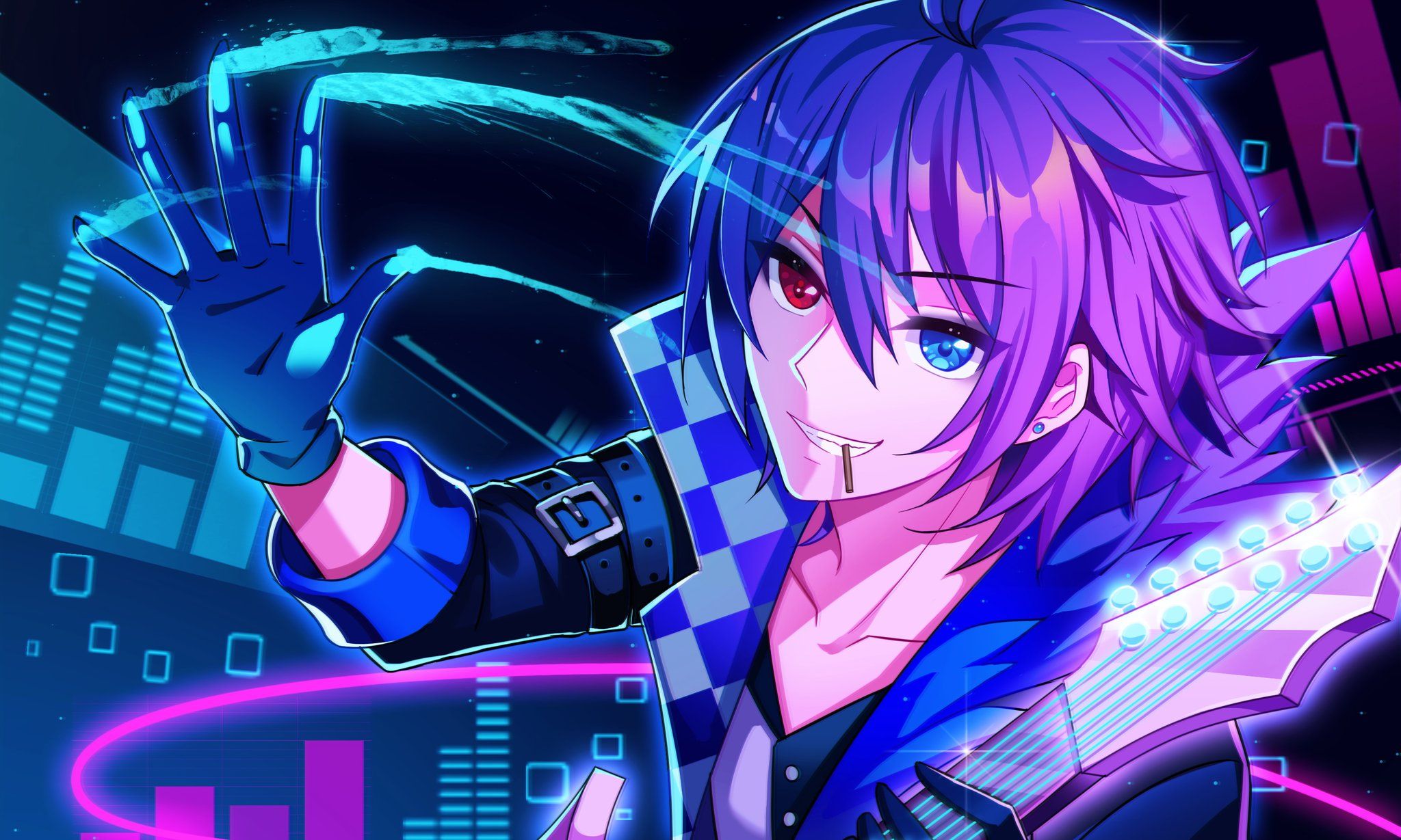 2048x1229 Desktop wallpaper: Anime, Vocaloid, Heterochromia, Kaito (Vocaloid) 4K free download for PC. 926470