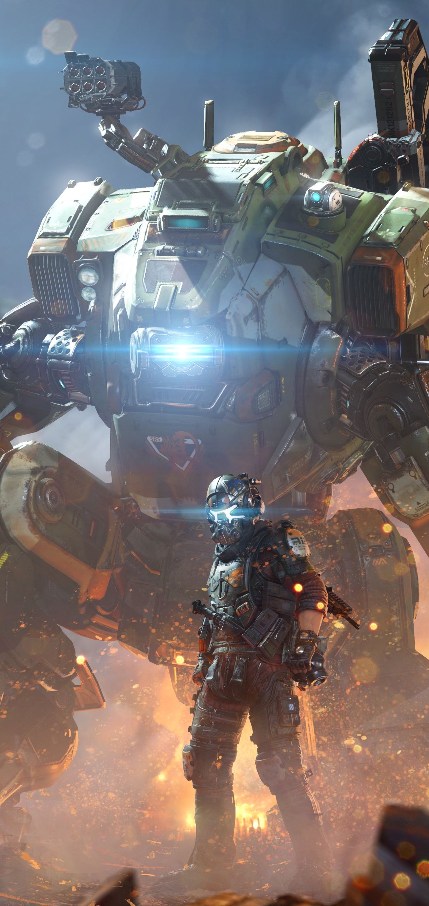 1440x3040 Desktop wallpaper: Titanfall Titanfall, Video Game 4K free download for PC. 1159187