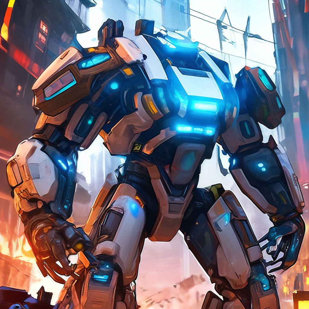 1024x1024 The Mech Is 4 Meters High, In Tone Modification, BT 7274 FROM THE GAME Titanfall 2