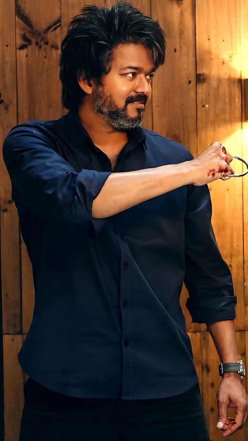 800x1423 Thalapathy Fighting Still, actor, vijay, leo movie, HD phone wallpaper