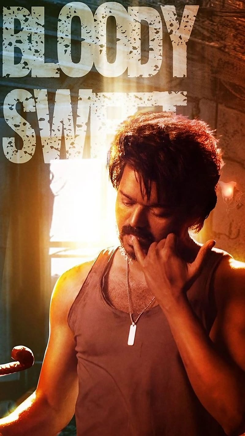 800x1422 Thalapathy Bloody Sweet, actor, vijay, leo movie, HD phone wallpaper