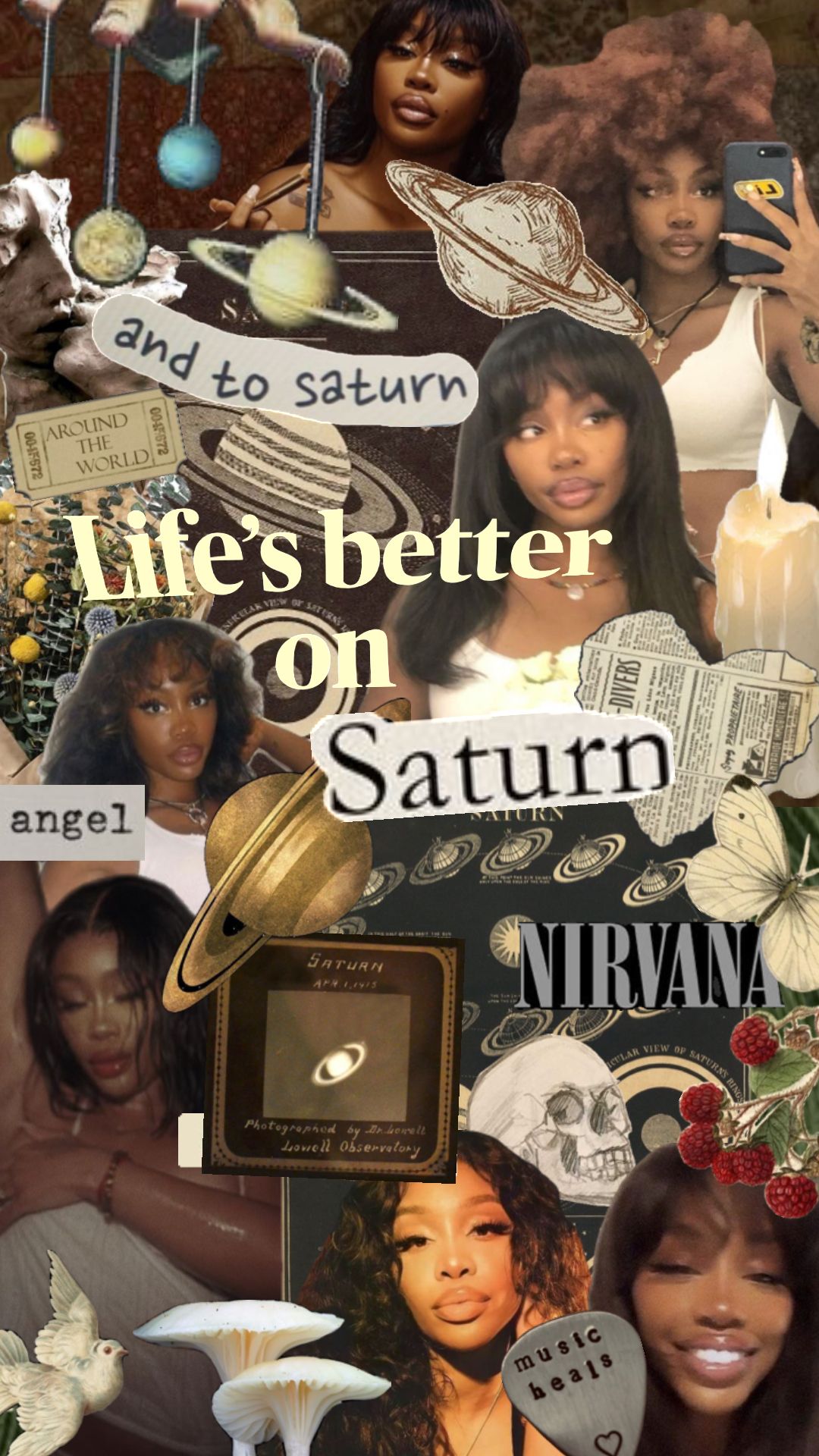 1080x1920 Saturn SZA Wallpaper