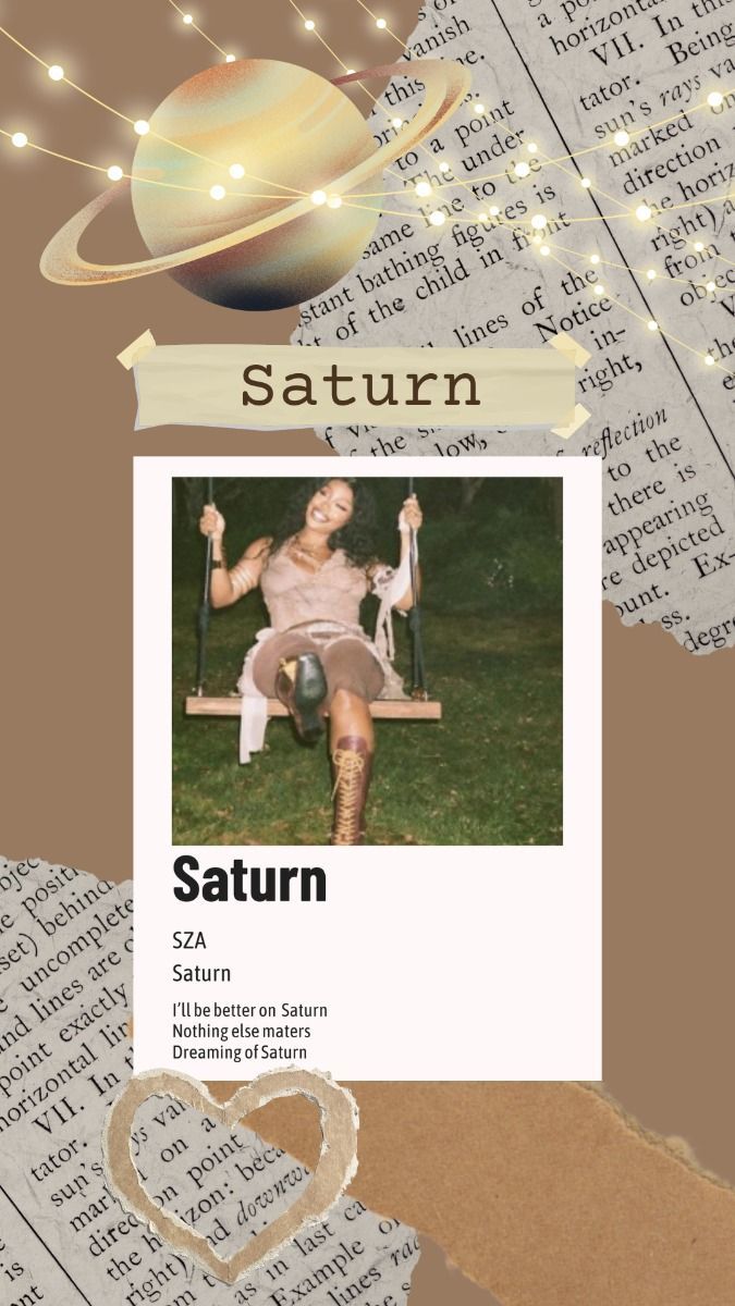 675x1200 SZA Saturn Wallpaper
