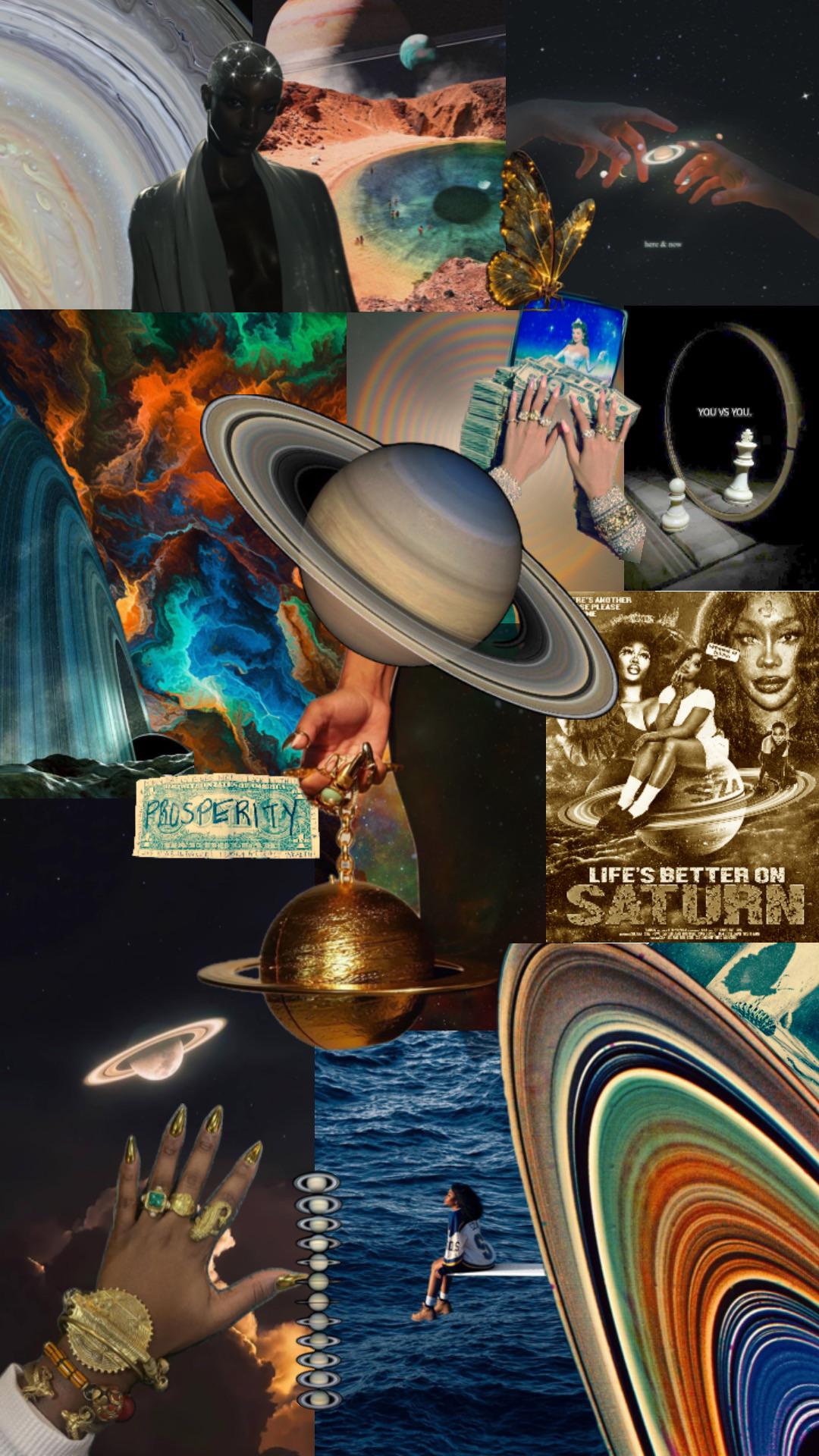1080x1920 Saturn Aesthetic Wallpaper