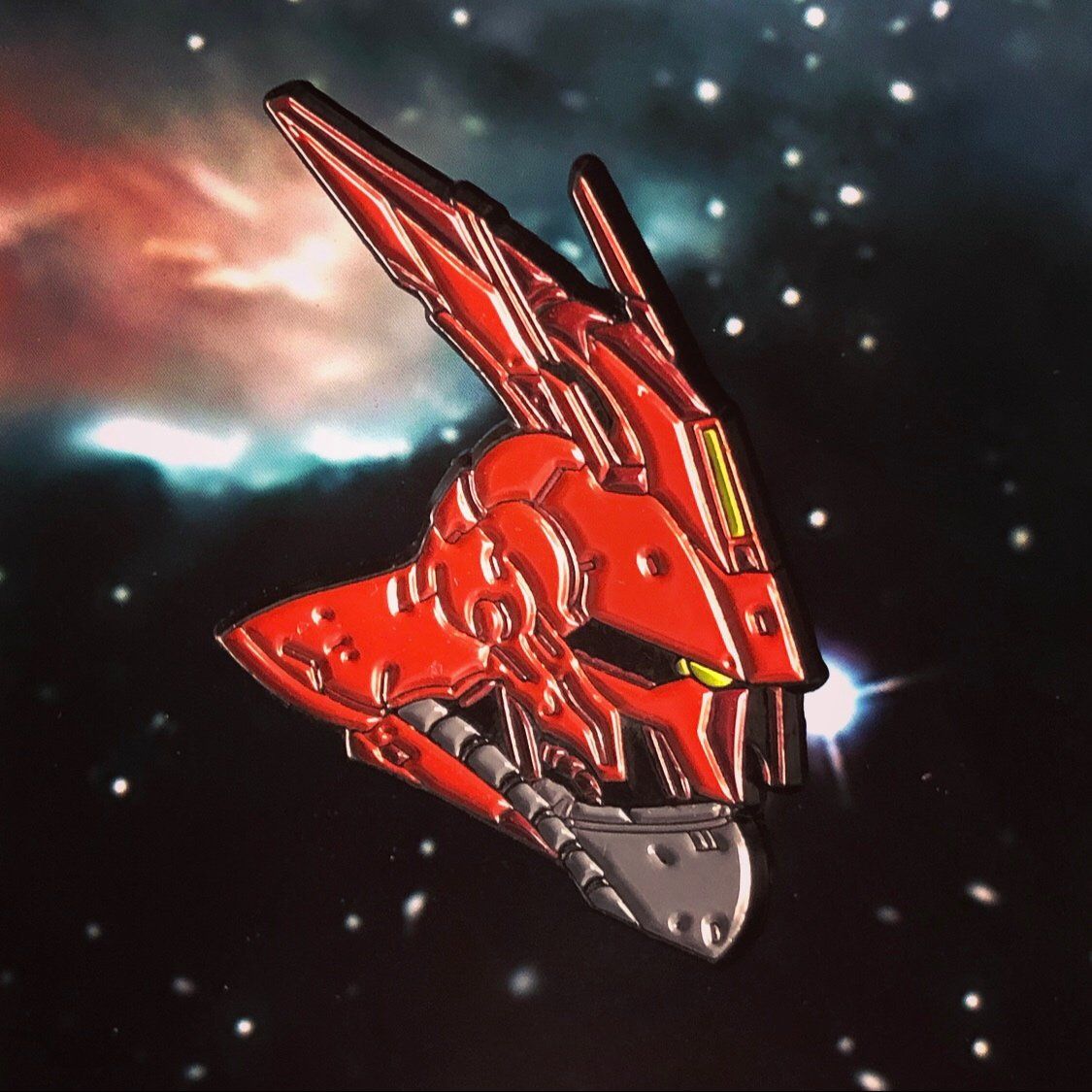 1125x1125 Sazabi Gundam. SOFT ENAMEL PIN. The Pin Stash