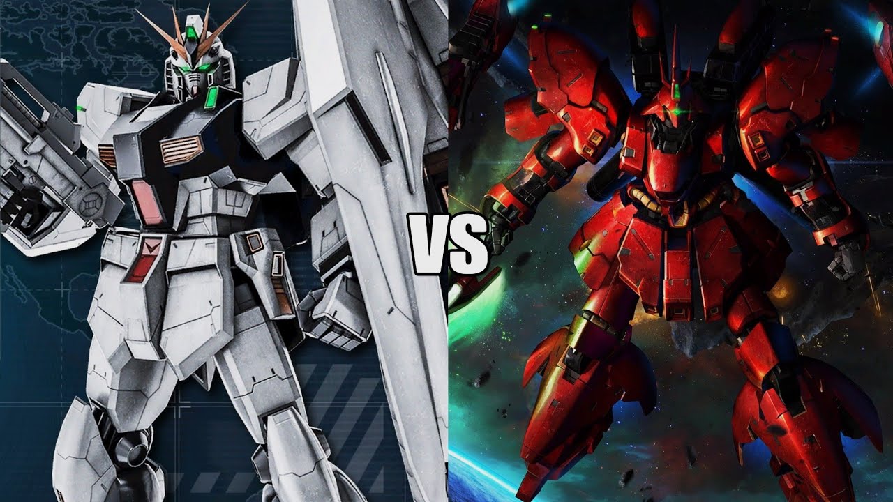1280x720 Nu Gundam Vs. MSN 04FF Sazabi. GUNDAM BATTLE OPERATION 2 Rated Gameplay