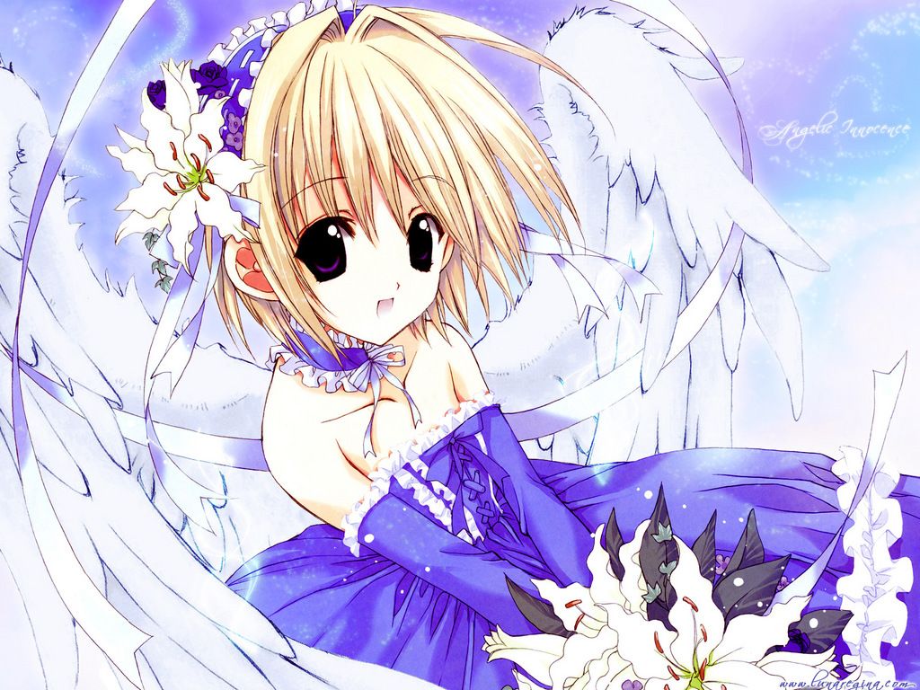 1024x768 Anime angels Wallpaper file
