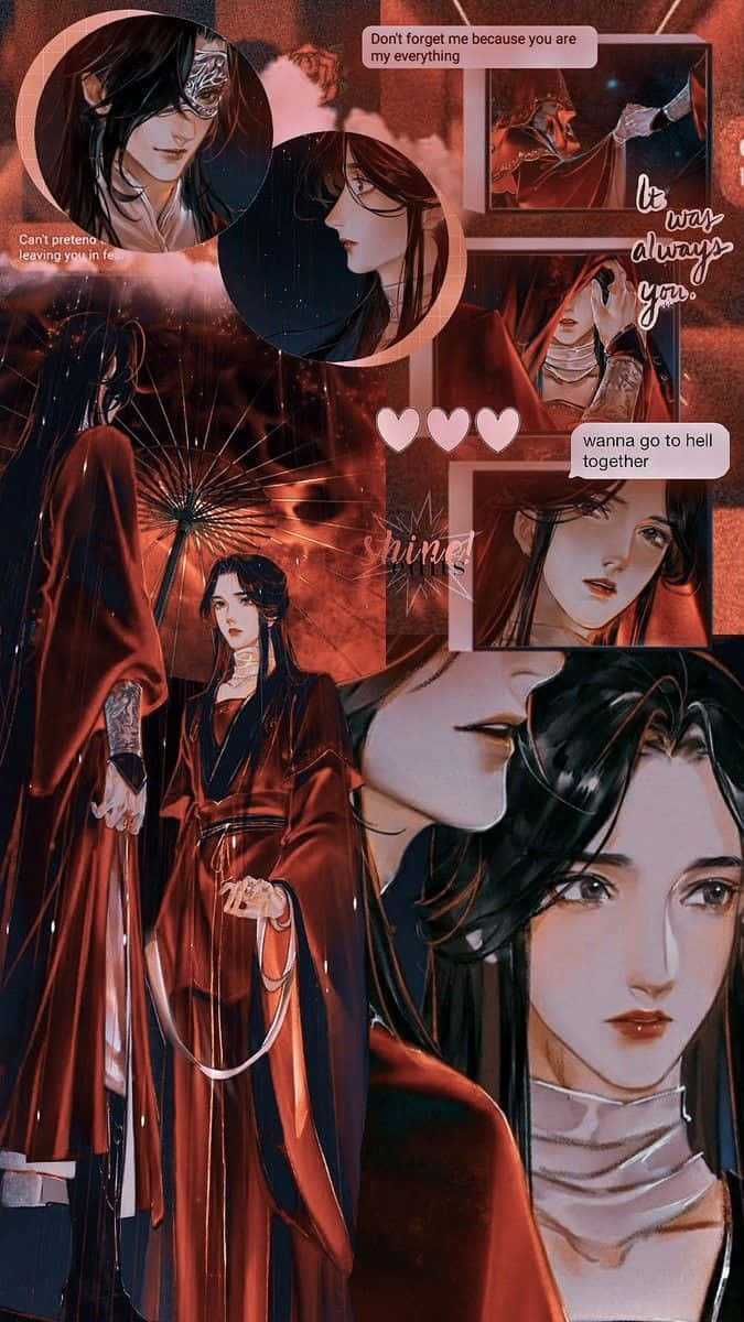 675x1200 Download Heaven Officials Blessing Anime Manhwa Collage Wallpaper