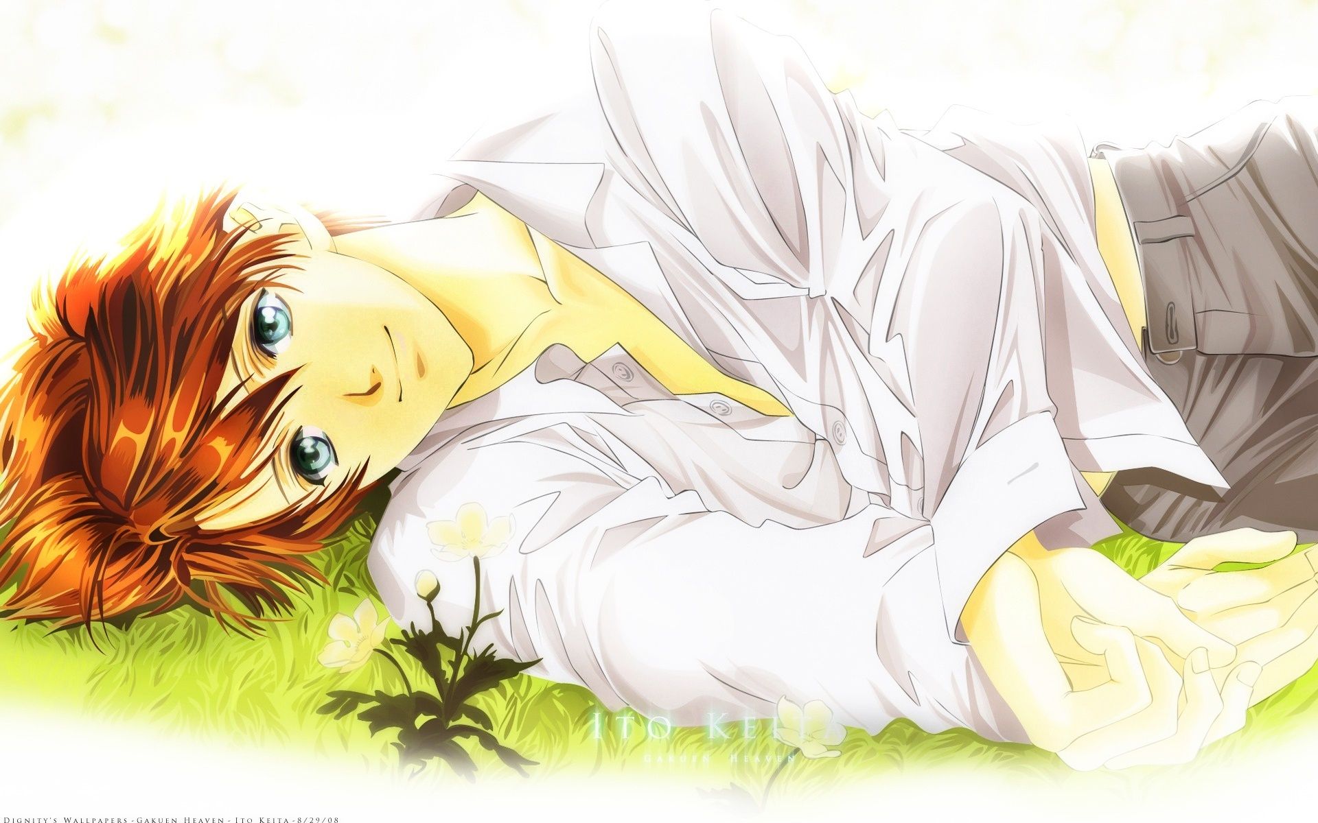 1920x1200 Wallpaper anime, art, guy, Gakuen Heaven, Paradise school for mobile and desktop, section прочее, resolution 1920x1200