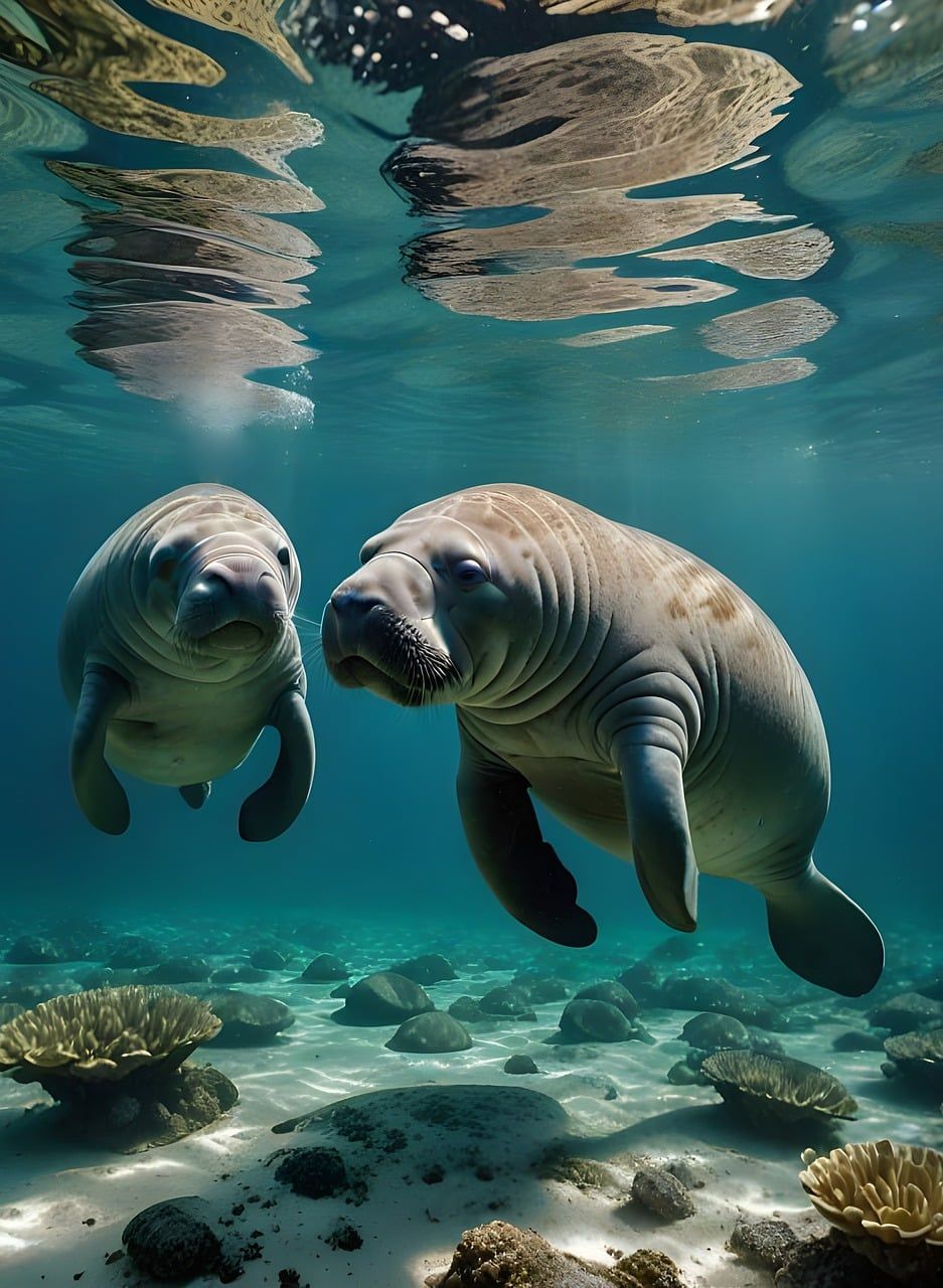 937x1280 Free Dugong & Manatee Image