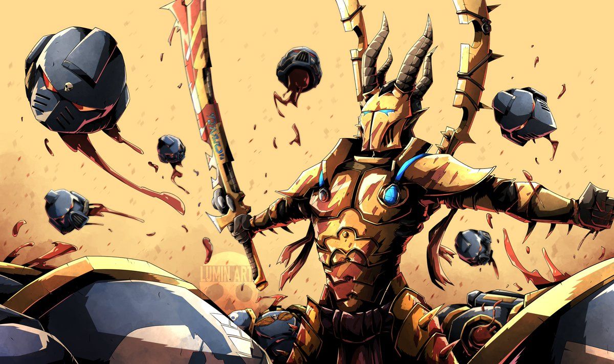 1200x711 Dark Eldar Incubi just casually gibs a Space Marine squad. Incubi are cool and special and I love them and yes I will base my entire army around these choppy lads. #warhammer40k #