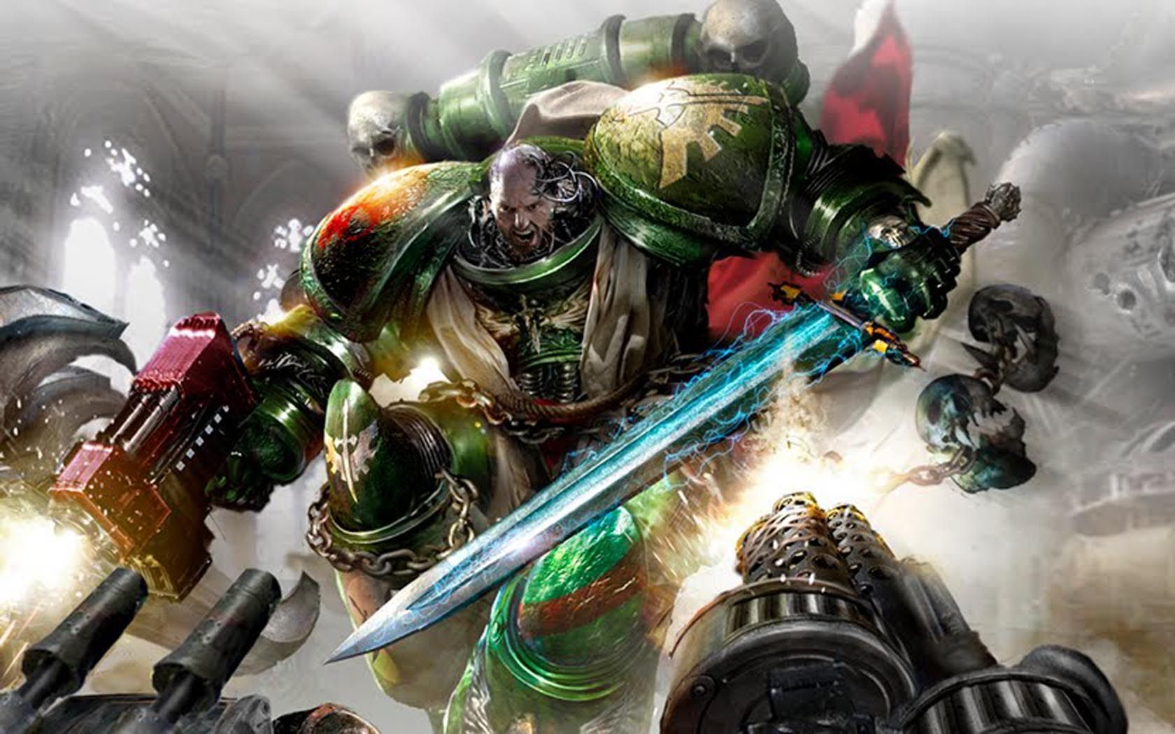 1680x1050 Epic Space Marine Warrior HD Wallpaper from Warhammer 40Kx1050