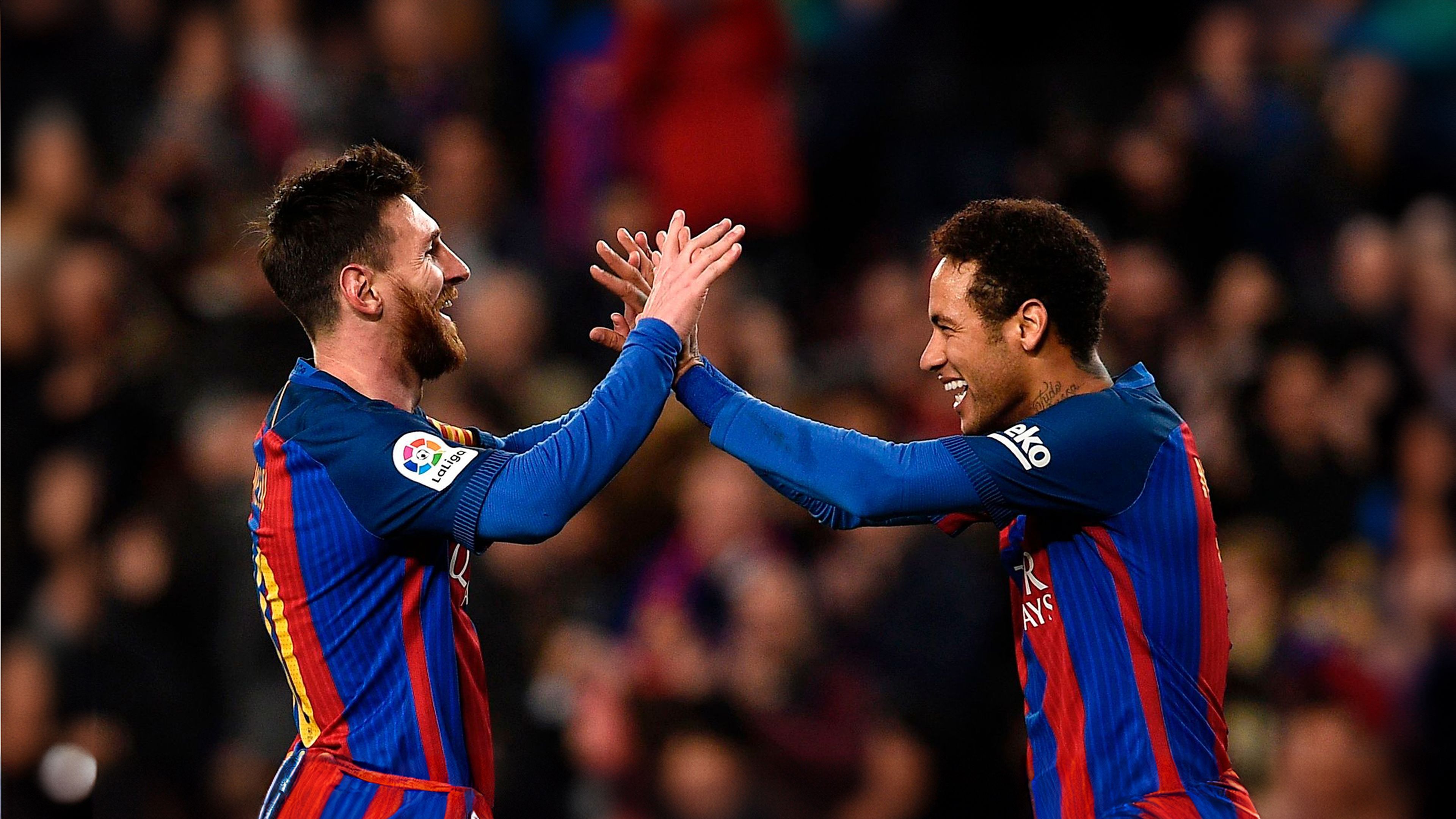 3840x2160 Messi and Neymar Wallpaper 4K